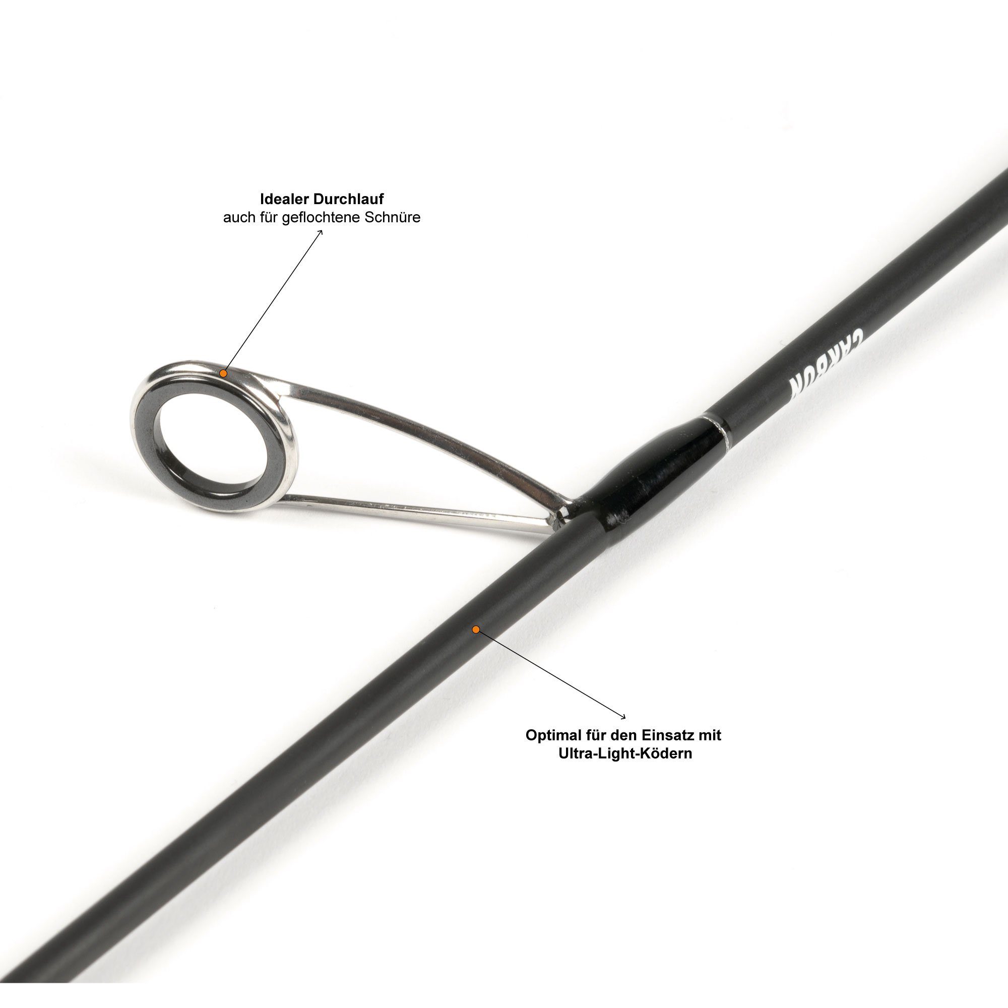 Zite Spinnrute 190cm 2-5g - Ultra Light Angelrute aus Kohlefaser - Forellenrute – Bild 3 von 5