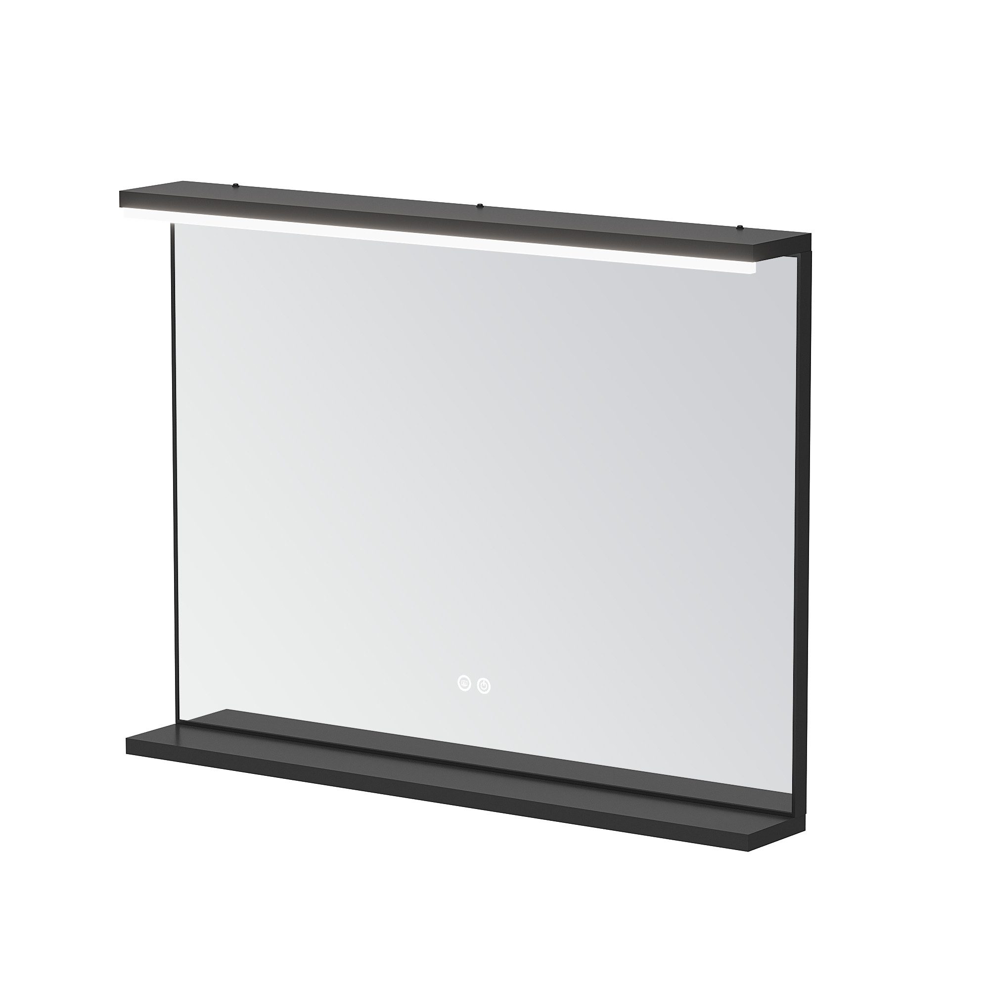 AQUABATOS Badspiegel Badspiegel mit Kaltweiß Beleuchtung LED-Lichtspiegel Wandspiegel, Spiegel mit Beleuchtung Antibeschlag Badezimmerspiegel Led-Touch