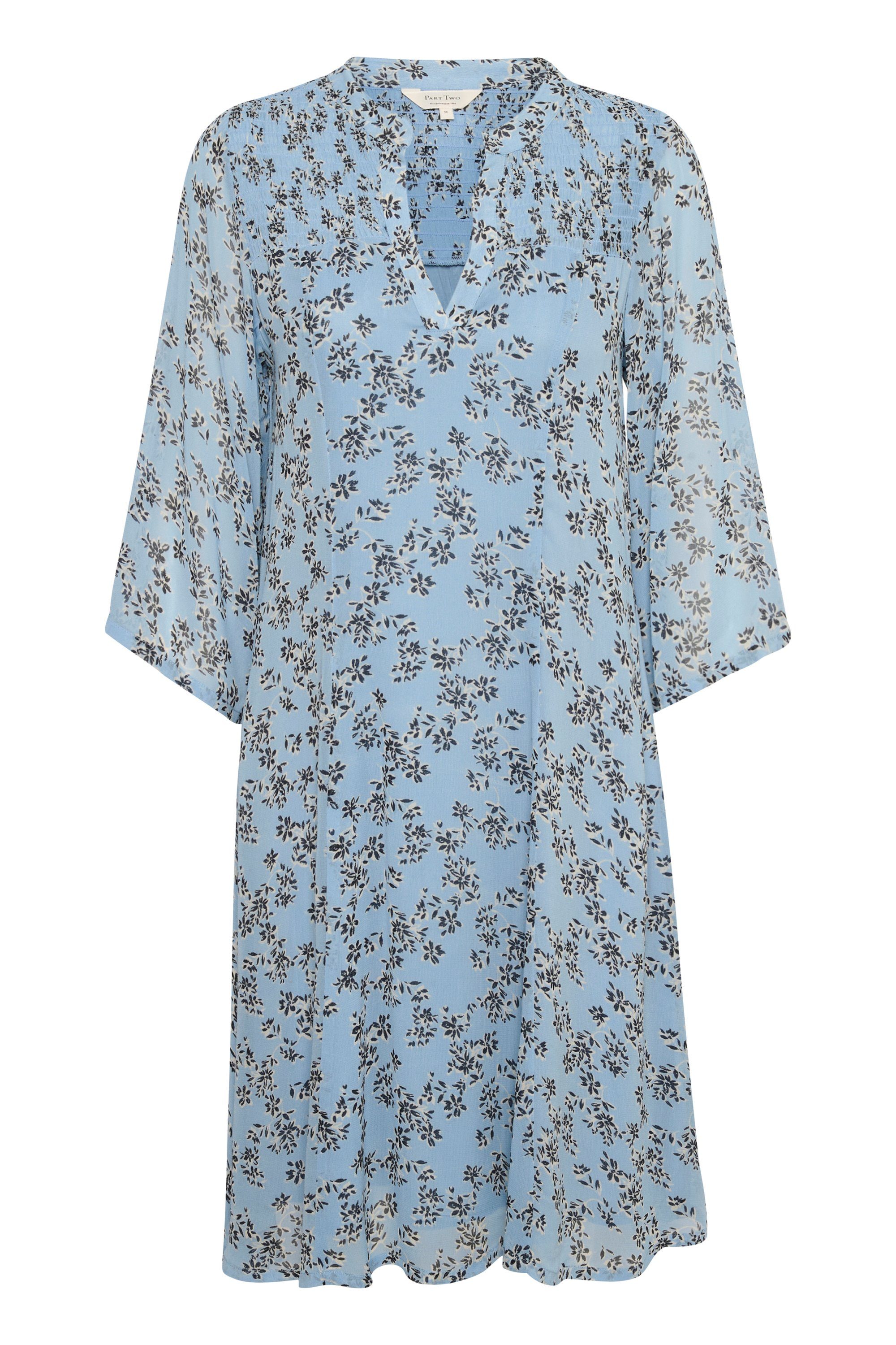 Faded Denim Scattered Flower