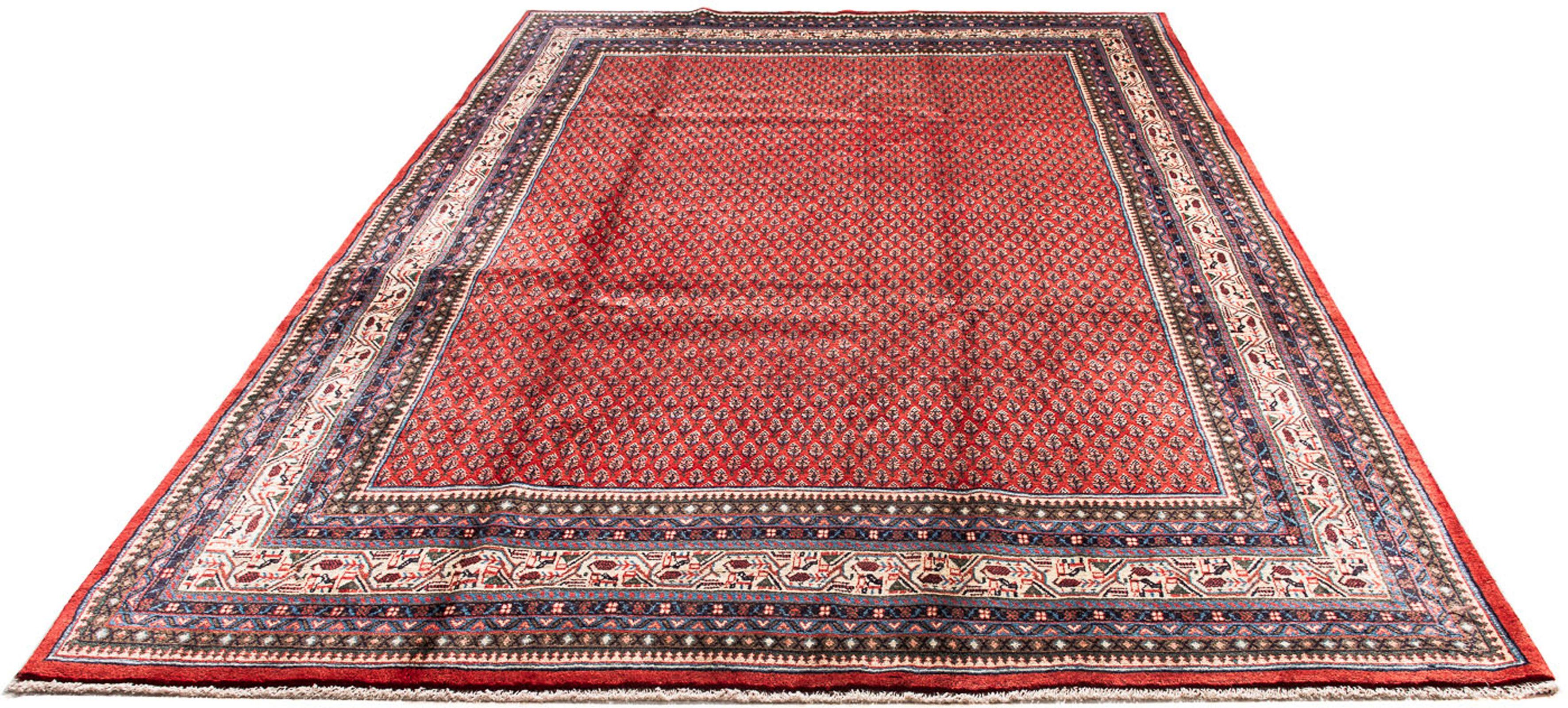 Orientteppich Perser - Mir - 315 x 215 cm - rot, morgenland, rechteckig, Höhe: 10 mm, Wohnzimmer, Handgeknüpft, Einzelstück mit Zertifikat
