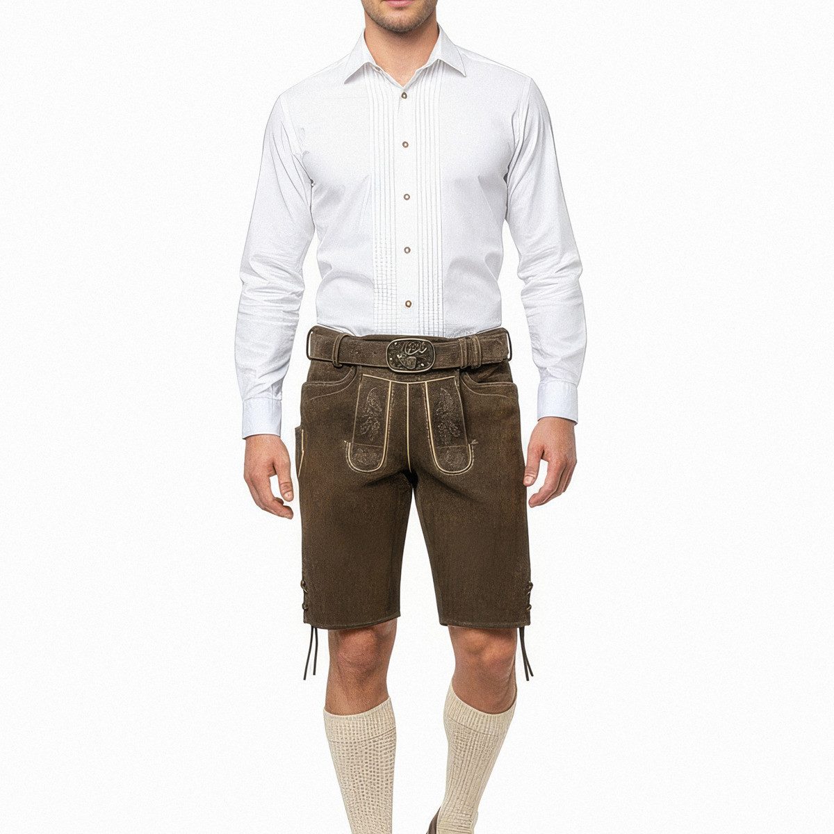 Spieth & Wensky Trachtenlederhose Veit Herren (1-tlg) Trachtenlederhose, Trachtenhose, Bayerische Lederhose, Oktoberfest