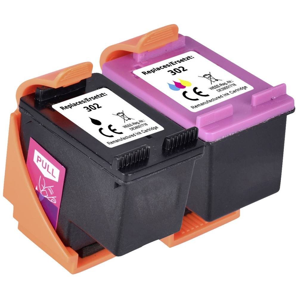Renkforce Tinte ersetzt HP 302, X4D37AE, F6U66AE, F6U65AE RF-5628788 Tintenpatrone