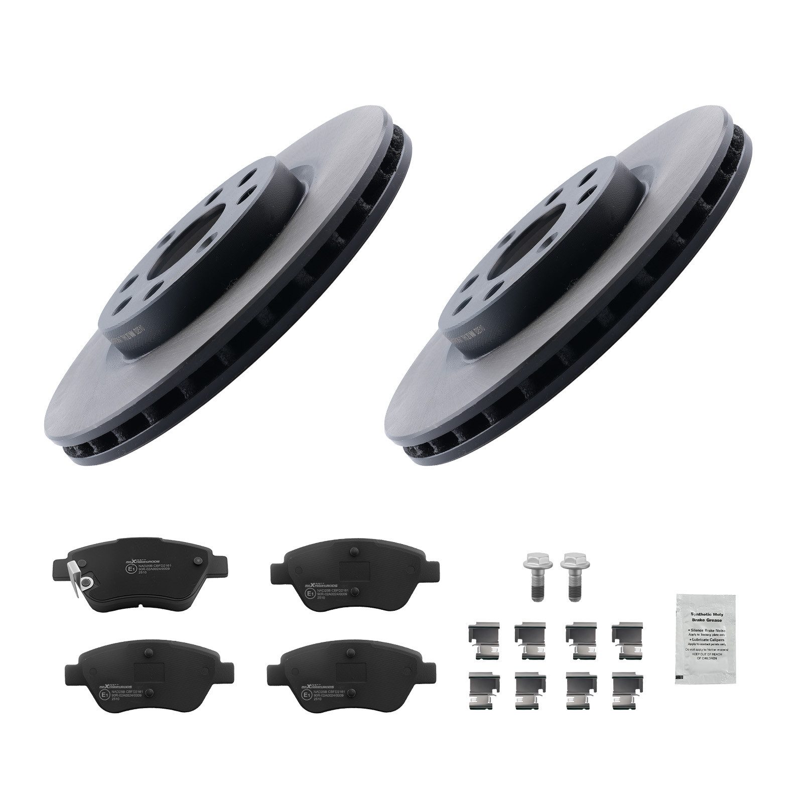 maXpeedingrods Bremsbelag, Bremsenset Vorne Bremsscheiben Bremsbeläge For Opel AdamM13 Corsa D
