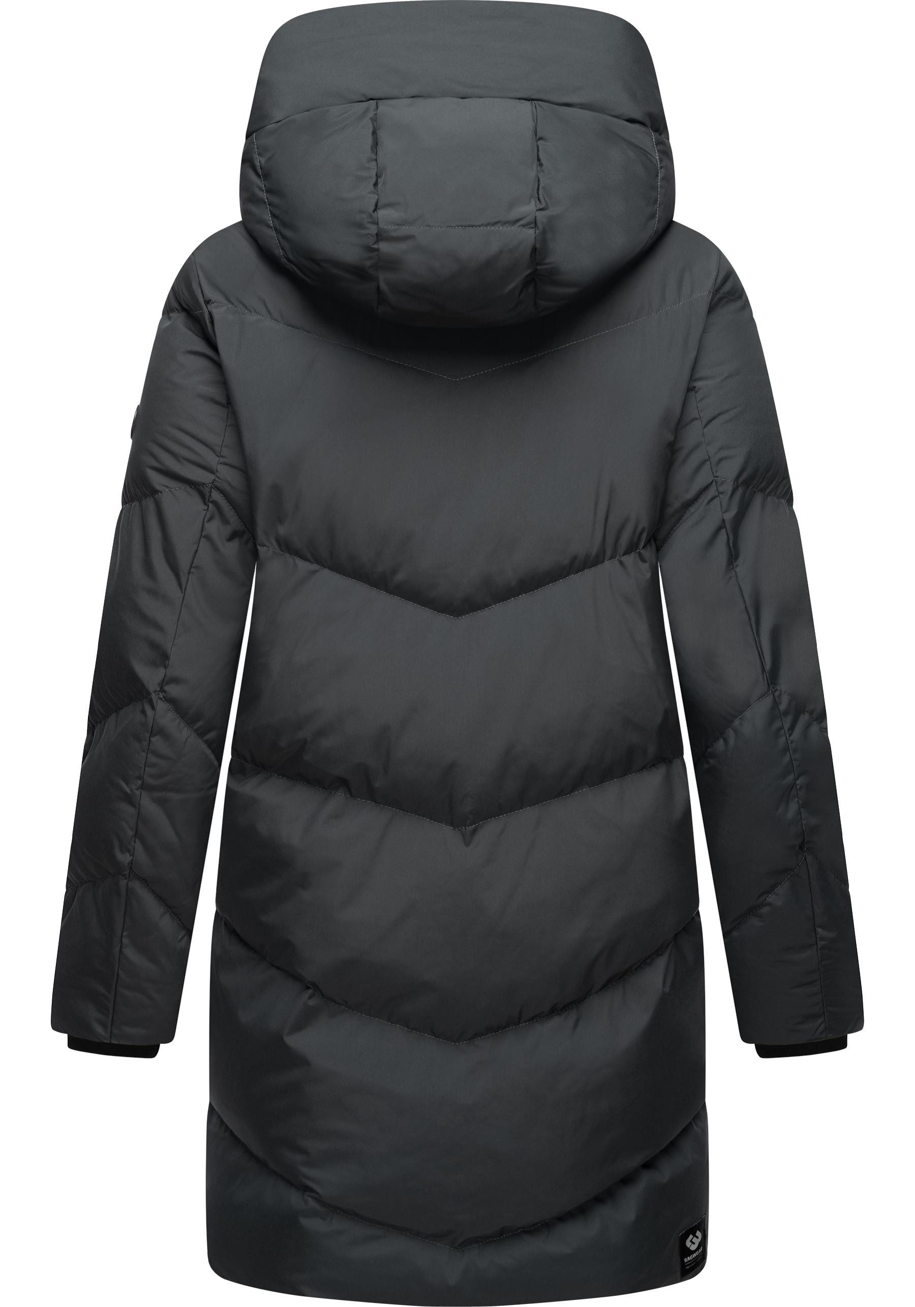 Ragwear Kurzmantel Avelin Wasserdichter gesteppter Damen Wintermantel