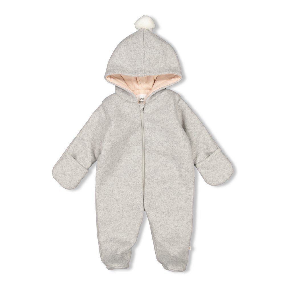 Feetje Overall Feetje Baby Winteroverall Kapuze (1-tlg) melange gris Schneeanzug