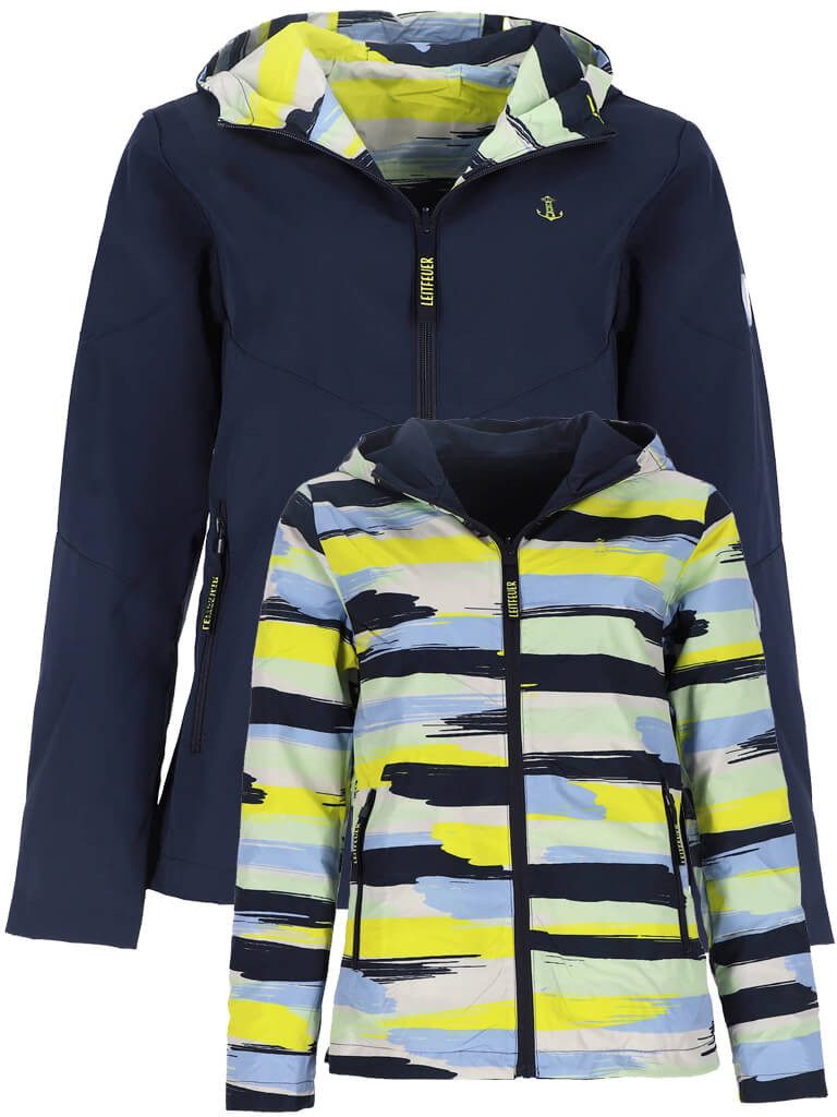 Leitfeuer Regenjacke Damen Wendejacke mit Kapuze günstig online kaufen