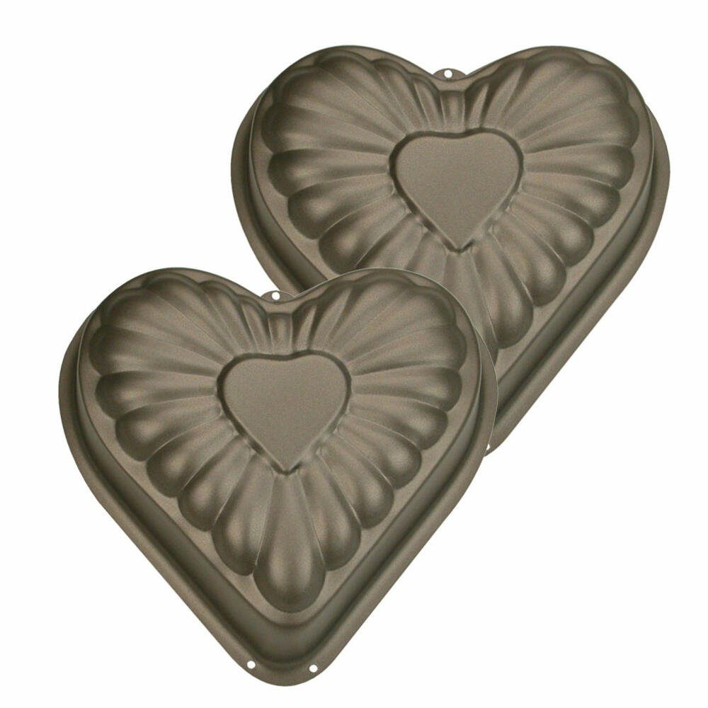 STÄDTER Herzkuchenform Herz Mini 2er Set