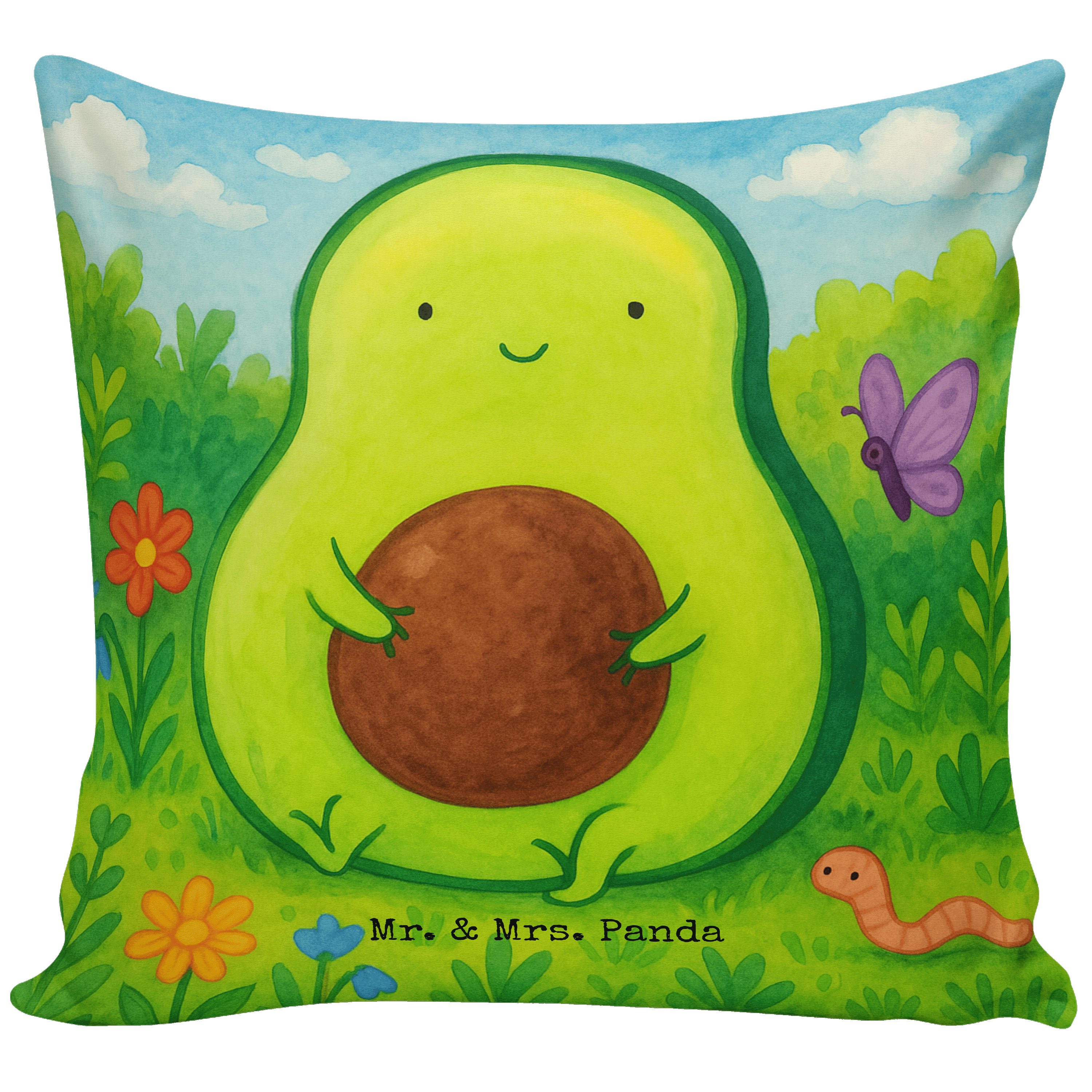 Mr. & Mrs. Panda Декоративные подушки Avocado Kern Design, Декоративные подушки, Weiß, glücklich, deko kissen, Sofaki