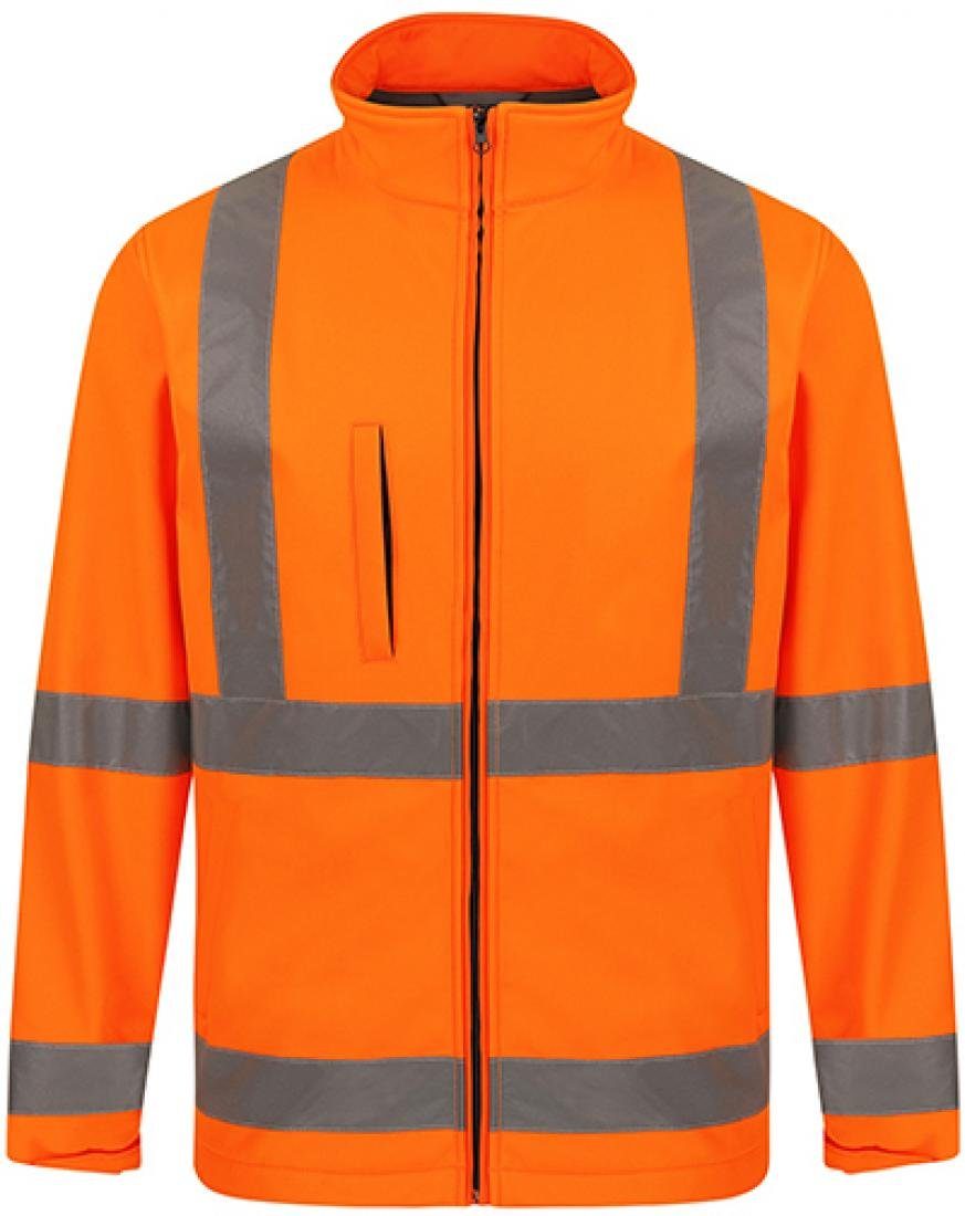 korntex Arbeitsjacke Hi-Viz Softshelljacket, EN ISO 20471:2013 + A1:2016