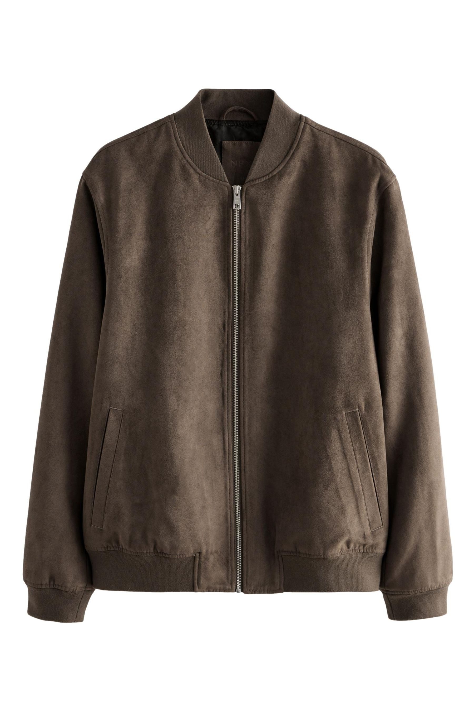 Lederimitatjacke Bomberjacke aus Velourslederimitat