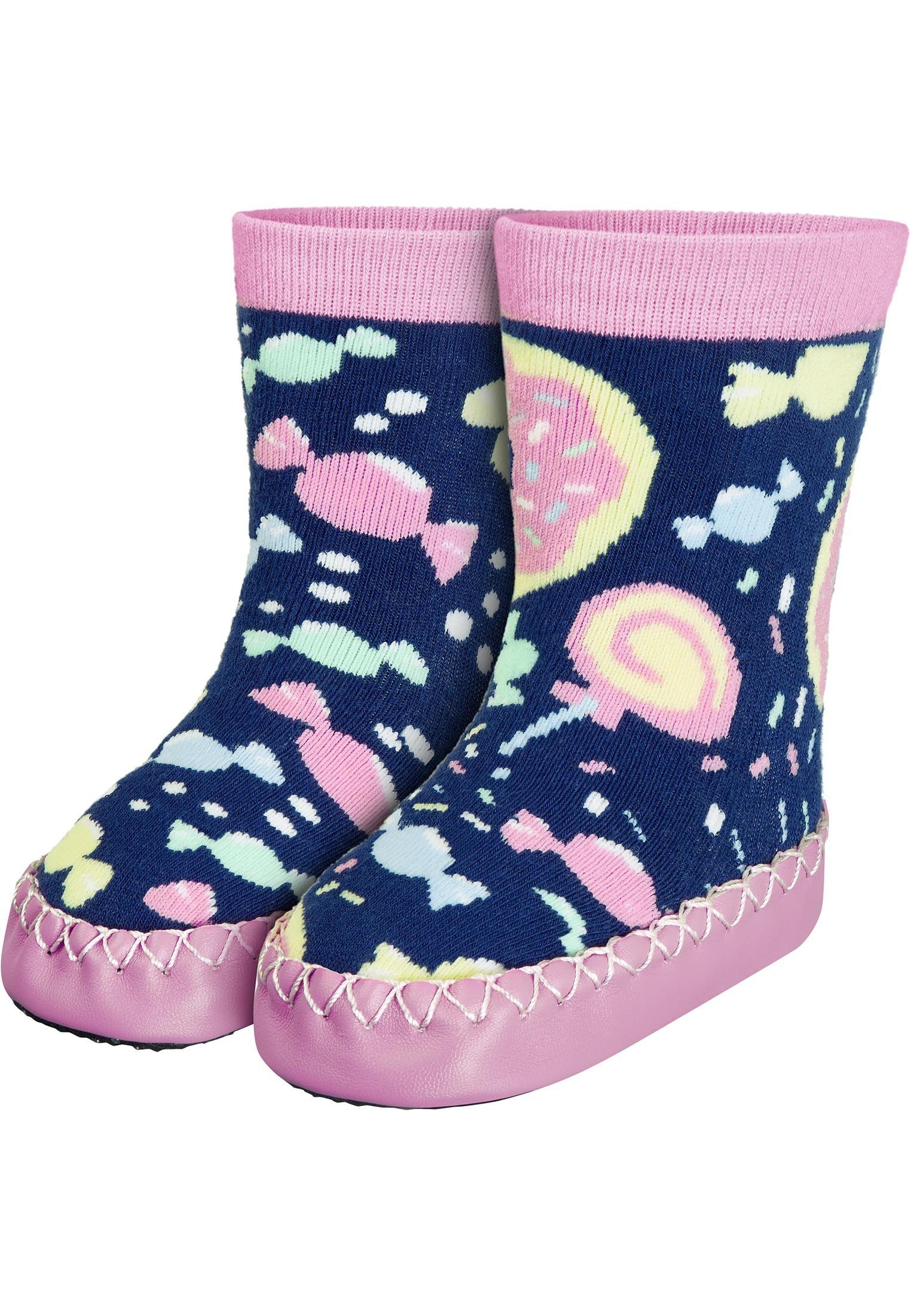 Playshoes Hüttenschuh Bonbons Hausschuh