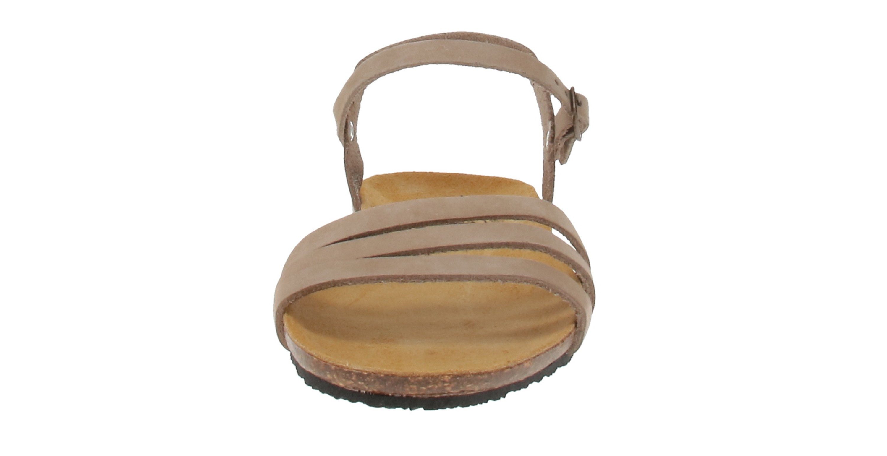 Plakton plakton 575080 Mam Alou Nobuck - Damen Schuhe Sandaletten - Taupe Sandale