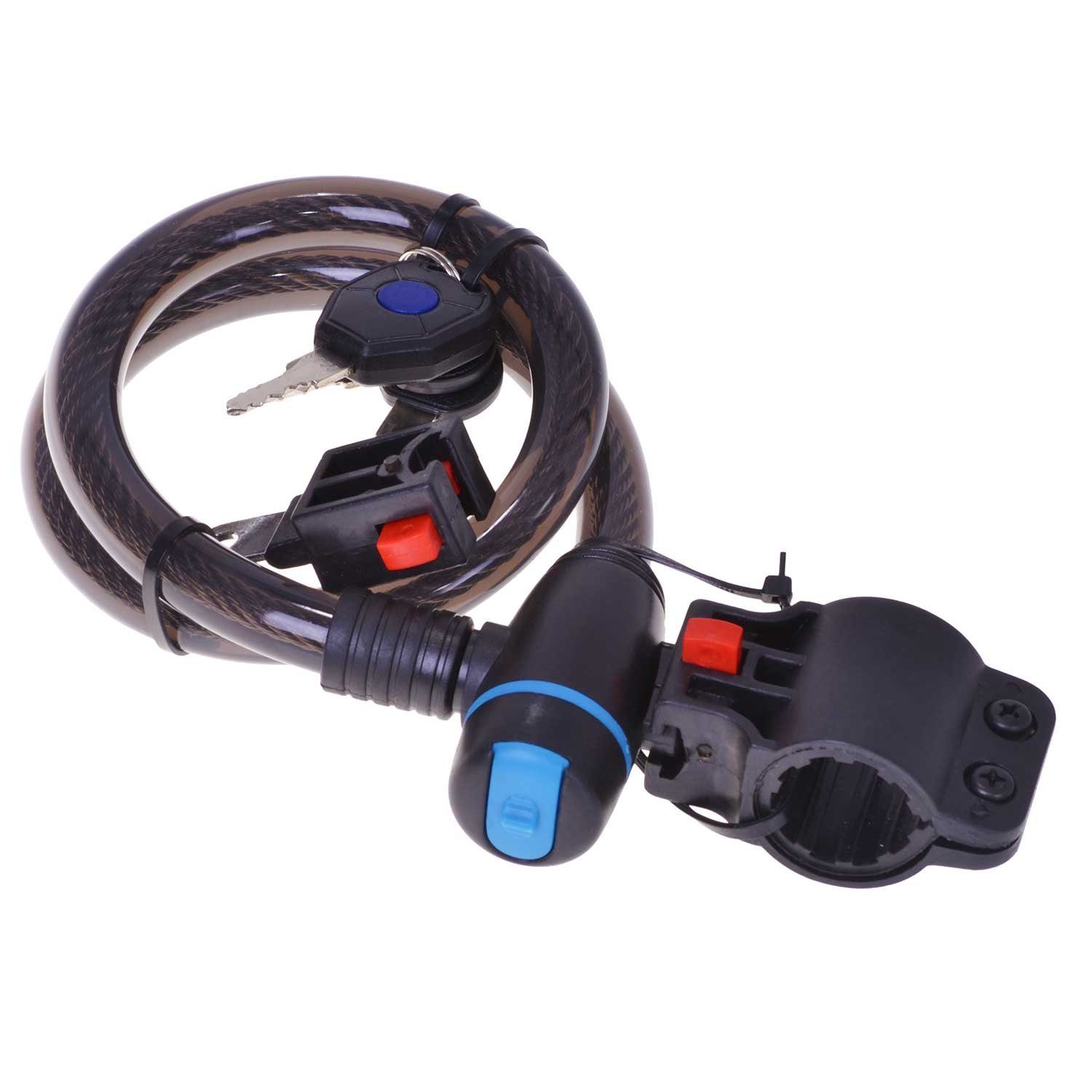 Filmer Kabelschloss Filmer Fahrradschloss Seilschloss Spiralschloss Kabelschloss 43012 (1-tlg)