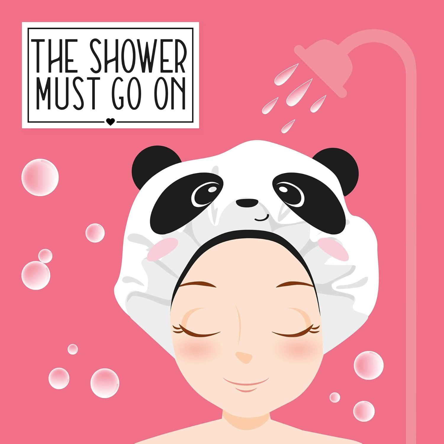 Legami Spiel LEGAMI Duschhaube „The Shower Must Go On“ – Panda
