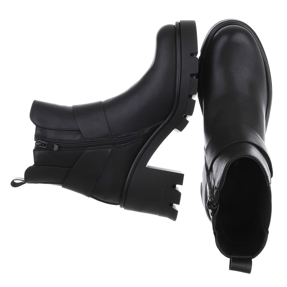 Ital-Design Stilvolle Stiefeletten mit Blockabsatz für günstig online kaufen