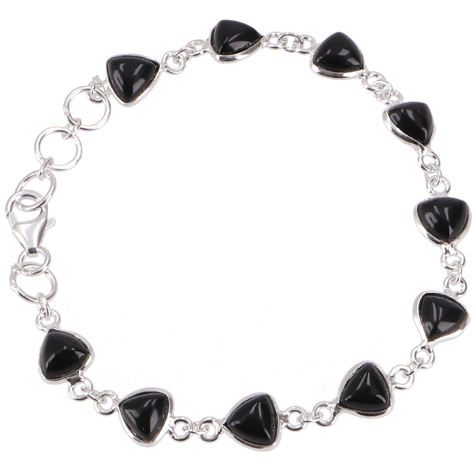 Guru-Shop Armreif Indisches Boho Silber Armband, Edelsteinarmband..