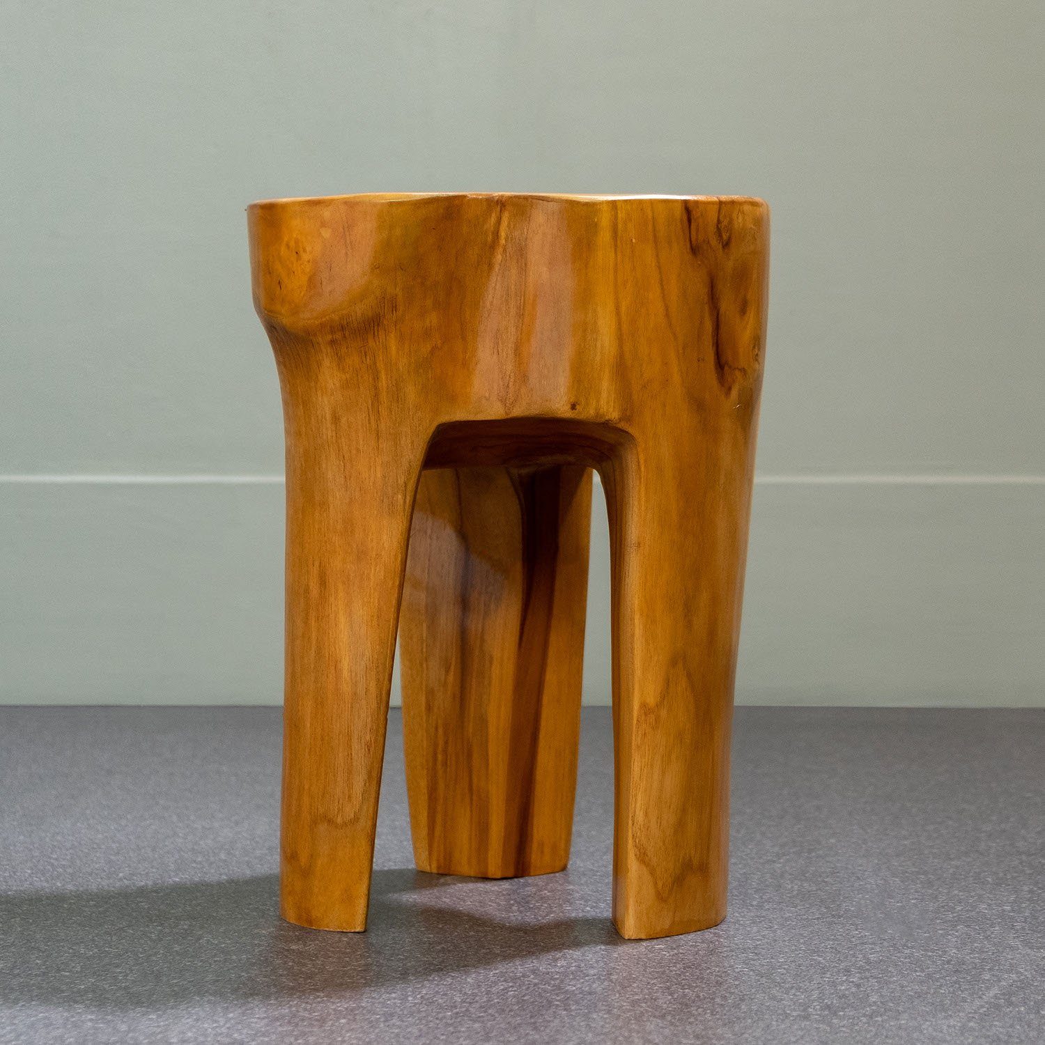 wohnfreuden Hocker Teakholz Hocker rund 40 günstig online kaufen