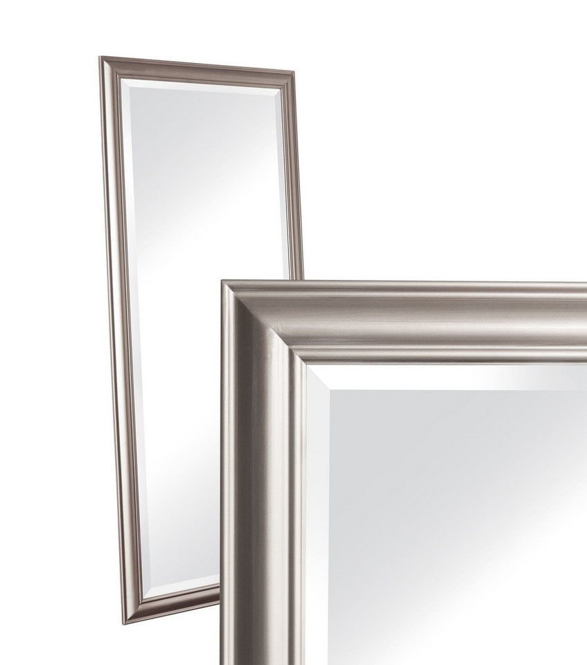 LC Home Spiegel LC Home Wandspiegel Spiegel Schlicht Silber ca. 180x80 cm