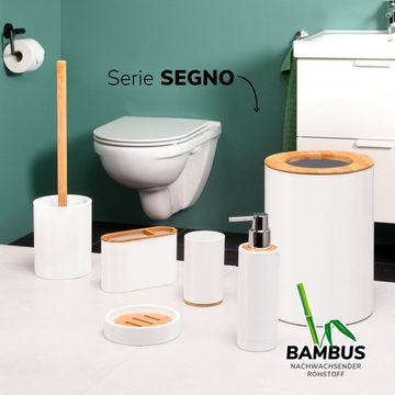 bremermann Seifenspender Seifenspender SEGNO aus Bambus und Kunststoff // Füllmenge ca. 340 ml