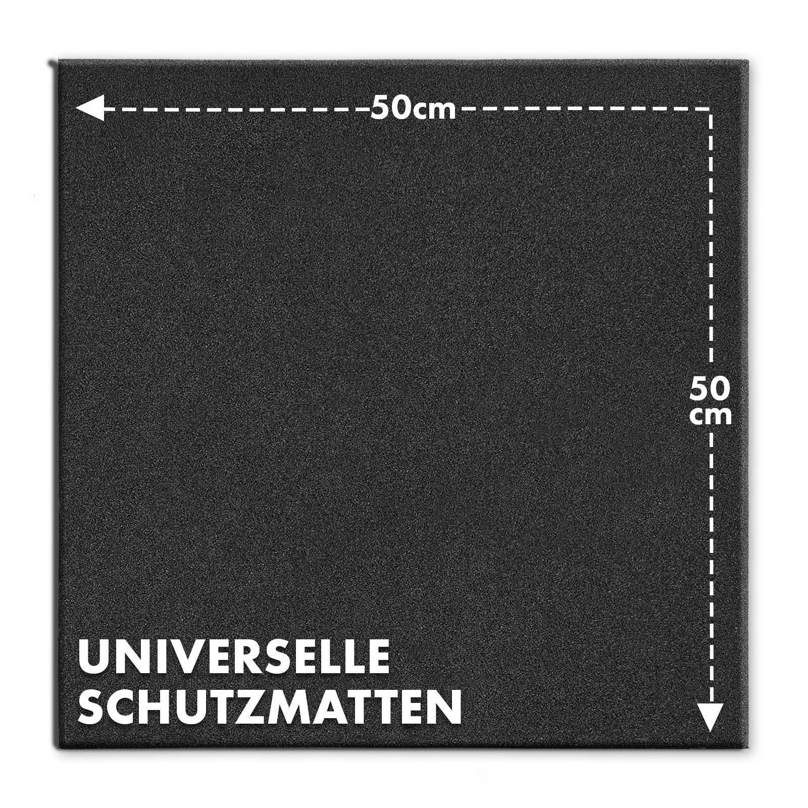 Kubus Gummimatte Fallschutzmatte Catch, Universelle & wetterfest Bodenschutzmatte, In vielen Farben, 50 x 50 cm