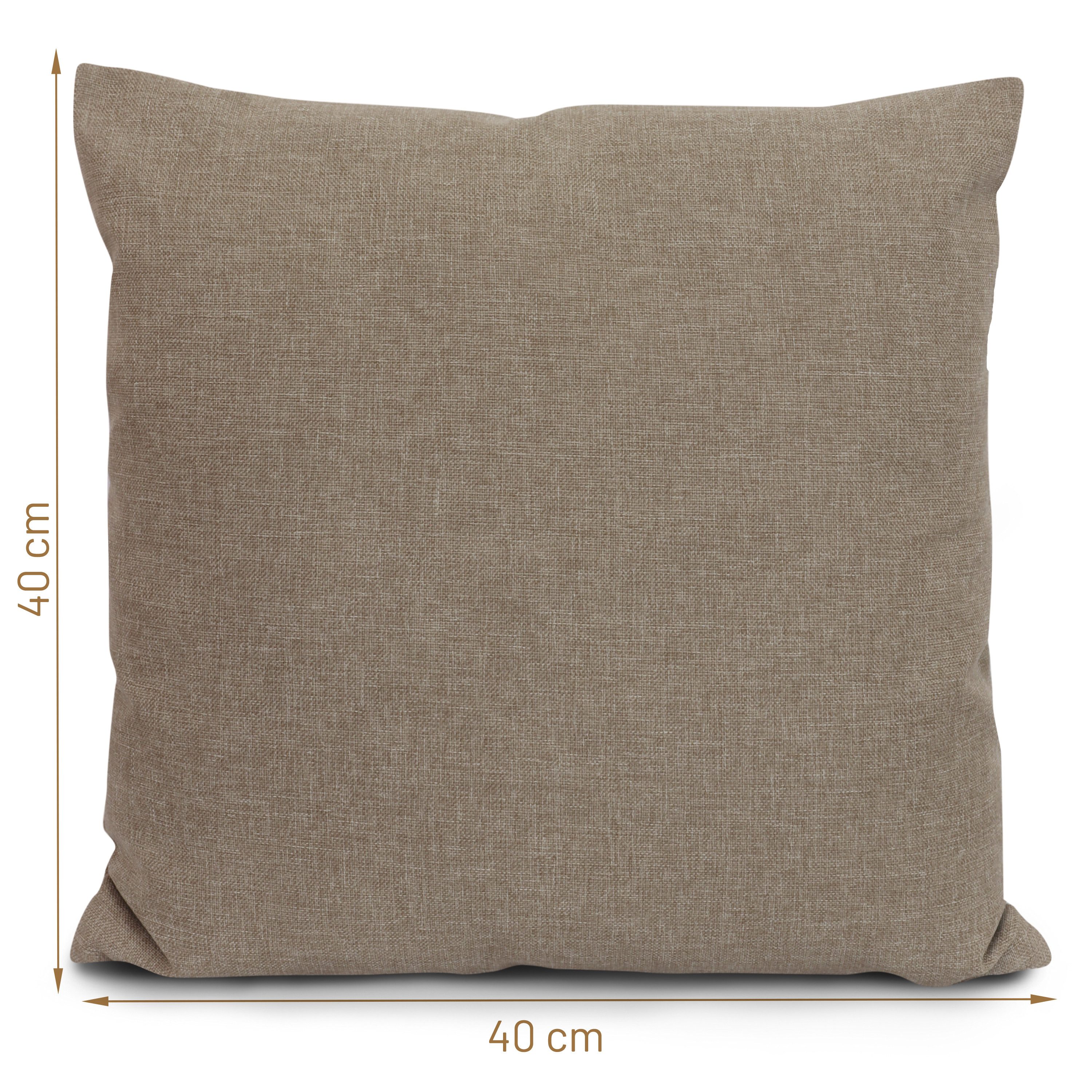 Herlag Dekokissen SUNNY Outdoorkissen Bezug, Garten, 40x40cm oder 50x50cm, Wetterfest, 9 Farben, Nur Hülle – Bild 4 von 5