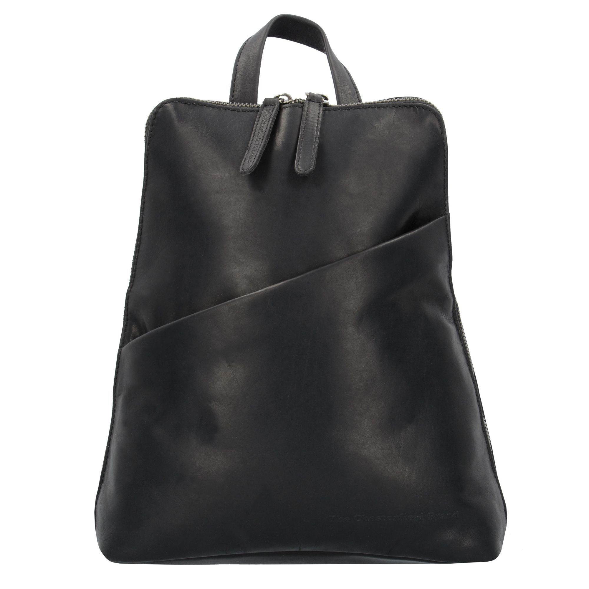 The Chesterfield black Leder Pull Wax Up, Cityrucksack Brand