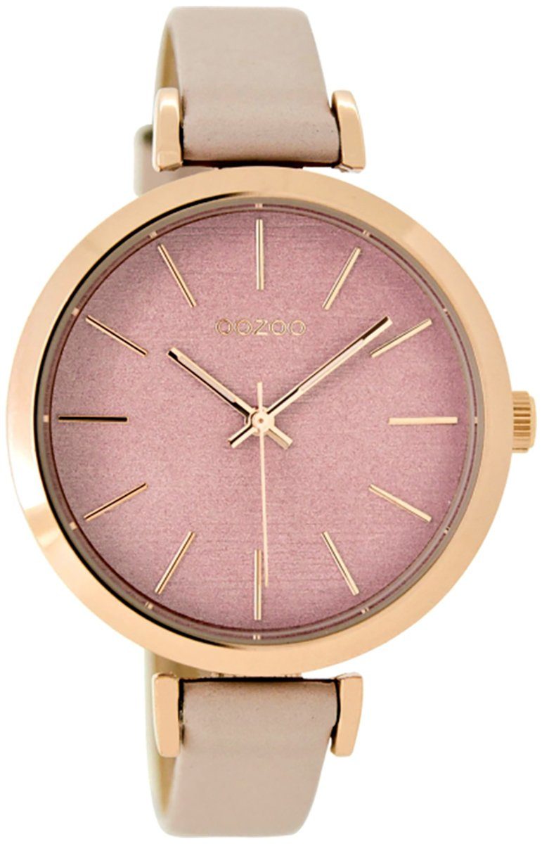 OOZOO Quarzuhr »UOC9136 Oozoo Armbanduhr Damen rosegold«, (Armbanduhr),  Damenuhr rund, groß (ca. 40mm), Lederarmband, Fashion-Style online kaufen |  OTTO