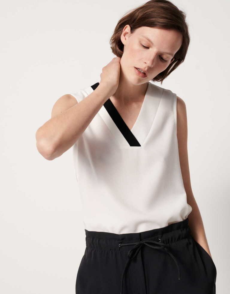 someday V-Shirt schwarz normal (1-tlg)