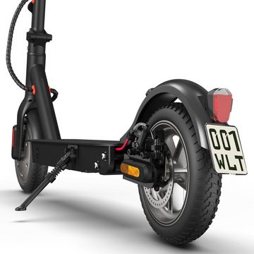 ZWHEEL E-Scooter 8,5 Zoll E Scooter mit Straßenzulassung (ABE) - 30km Reichweite, 350,00 W, 20,00 km/h, IP54 Wasserfest, Zusammenklappbar, mit LED Tempomat, 120 kg Max