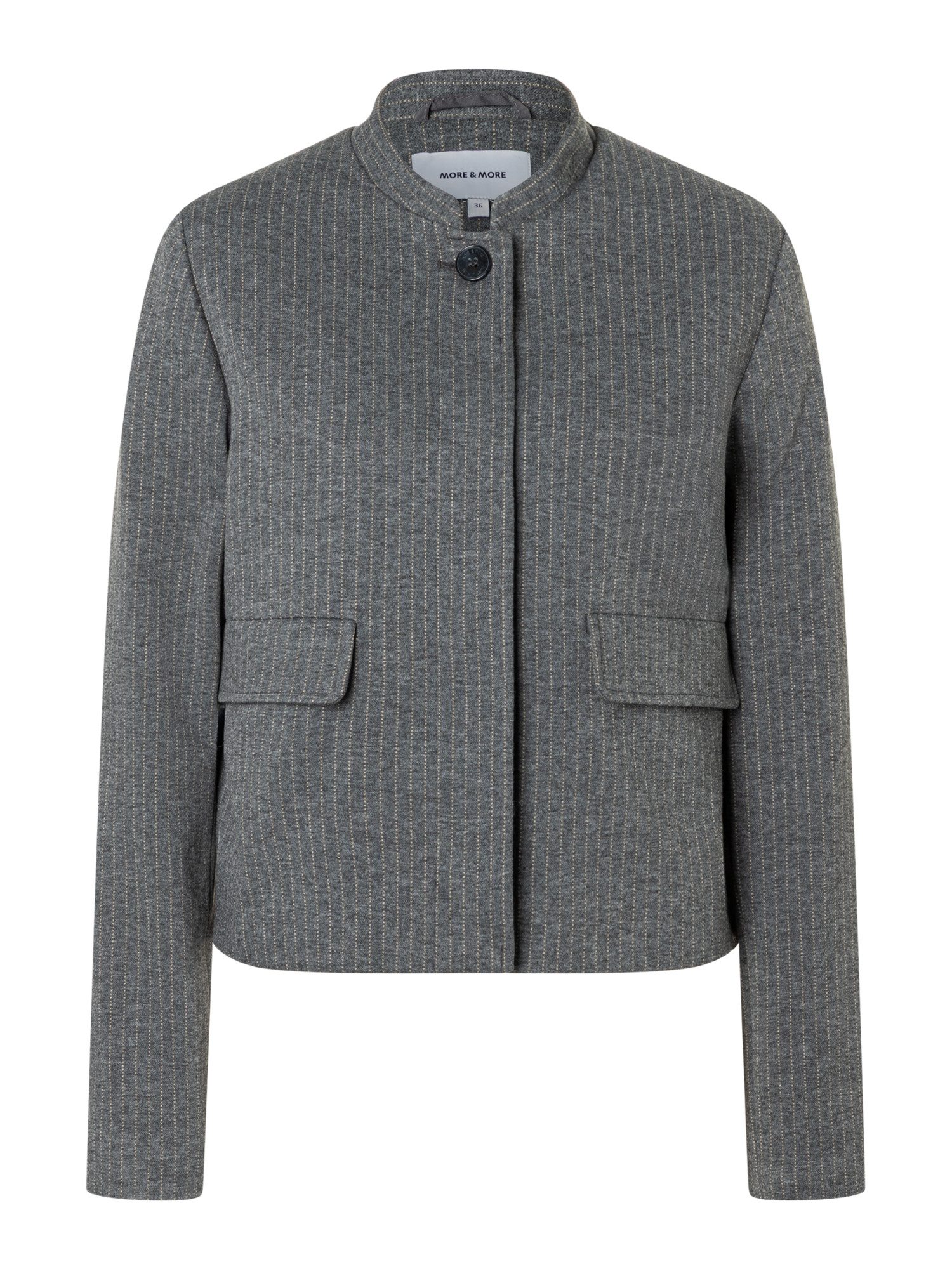 MORE&MORE Kurzblazer stilvoller, kurzer, Nadelstreifen-Blazer