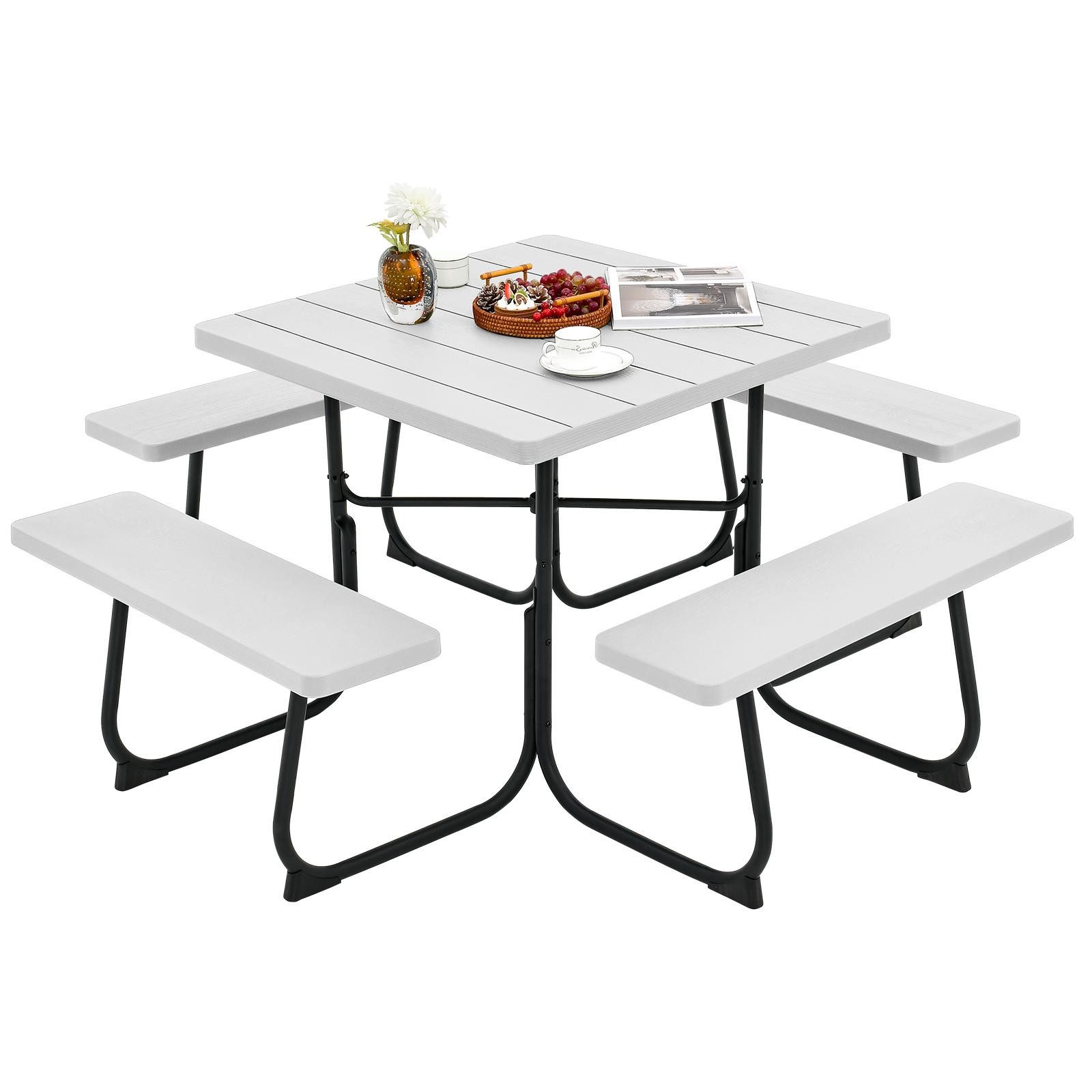 KOMFOTTEU Gartentisch, Picknicktisch Set, für 8 günstig online kaufen
