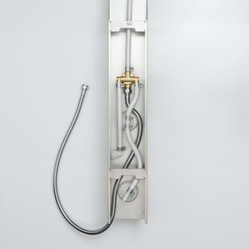 Schütte Duschsystem Duschpaneel SANSIBAR Edelstahl-Optik, Höhe 46 cm