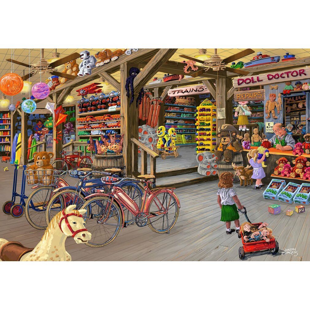 Wooden City Puzzle Holzpuzzle Im Spielzeugladen 2in1, 400 Teile ECO, Puzzleteile