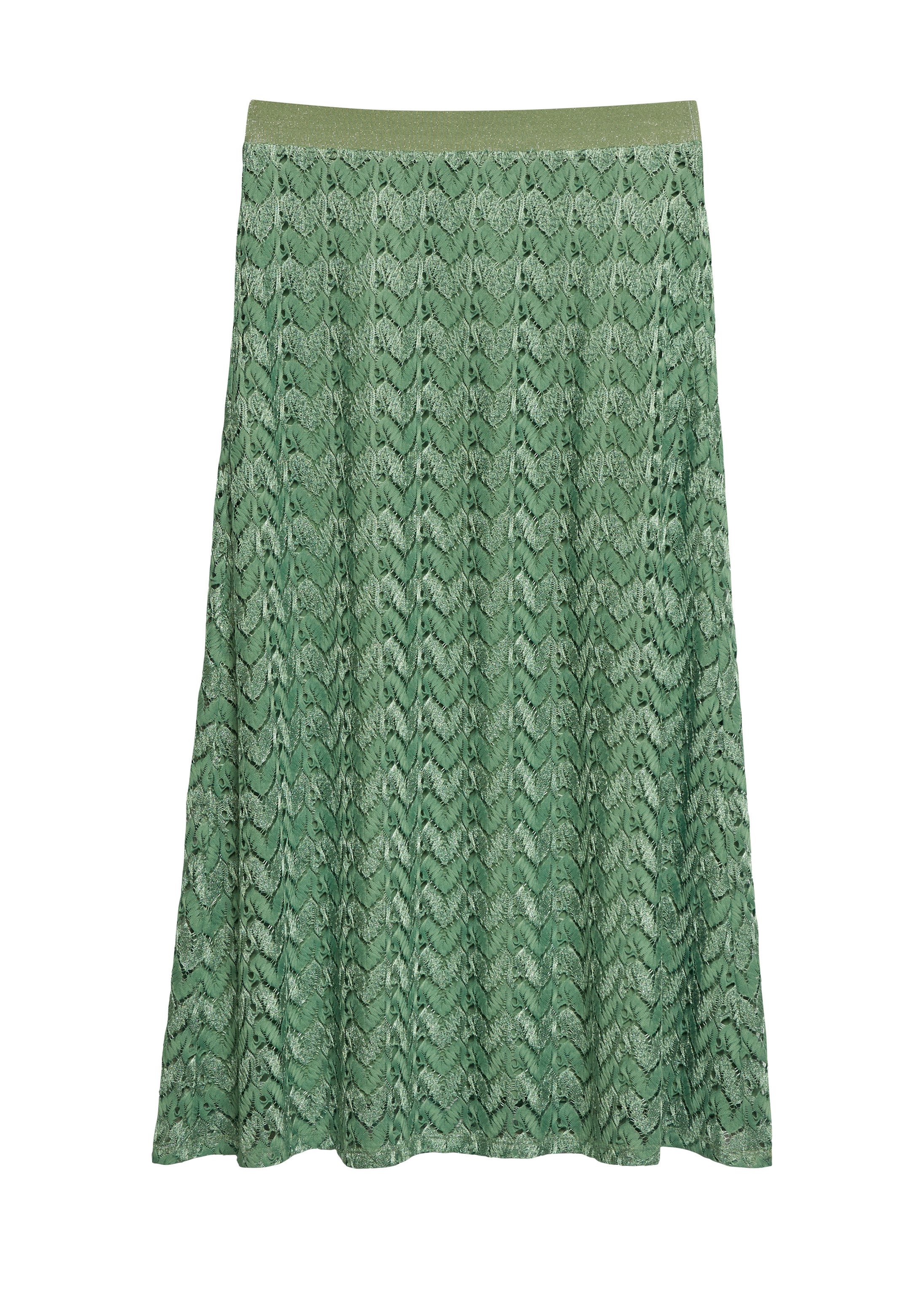 s.Oliver Midirock Rock Midi-Rock mit Glitzergarn und Ajourmuster