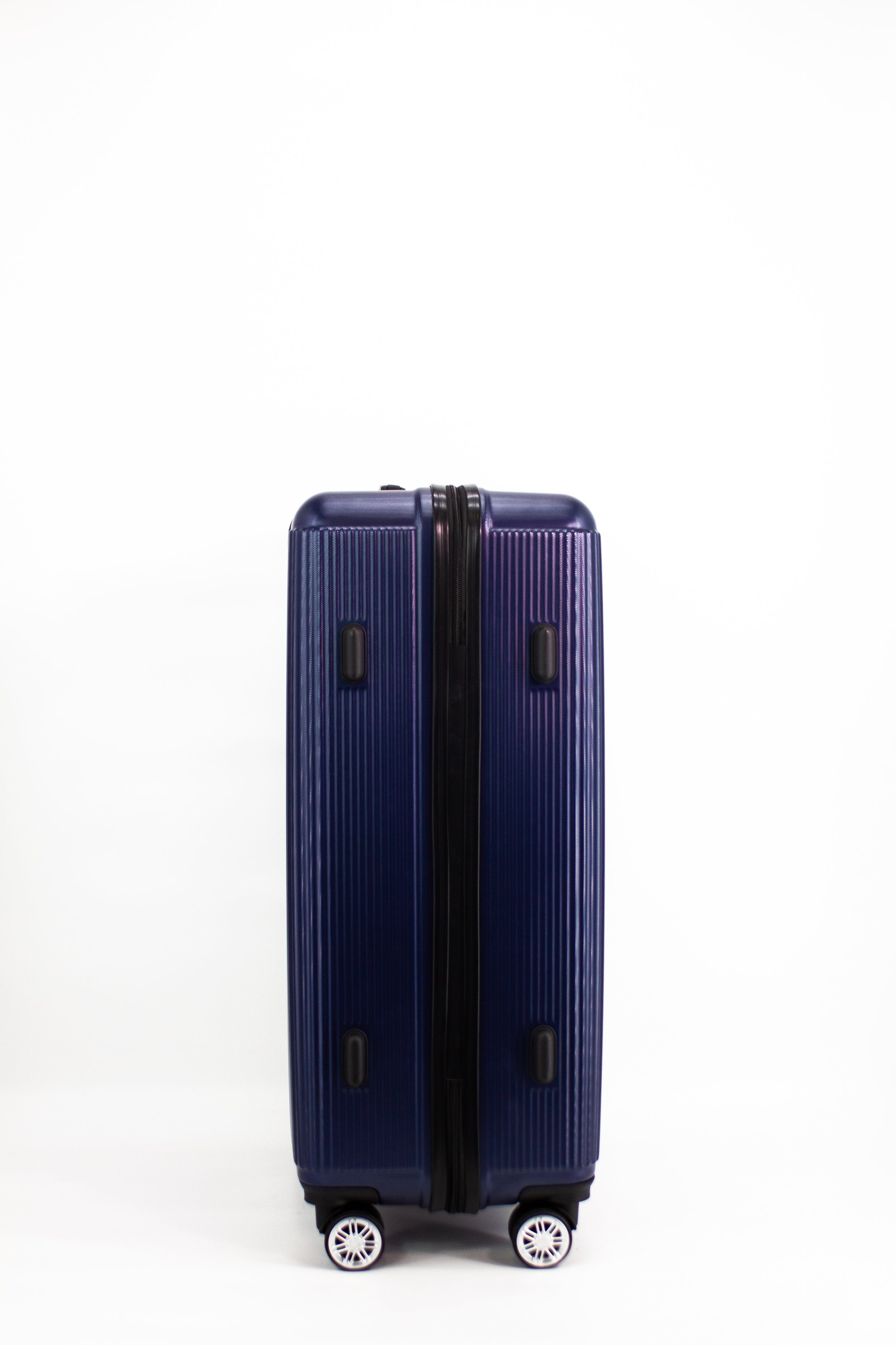 Hartschalen-Koffer,360° Doppelrollen, Ginevra ABS, Blue 100% Dark IATA Hartschalen-Trolley 55,Reisekoffer Move Konform Easy