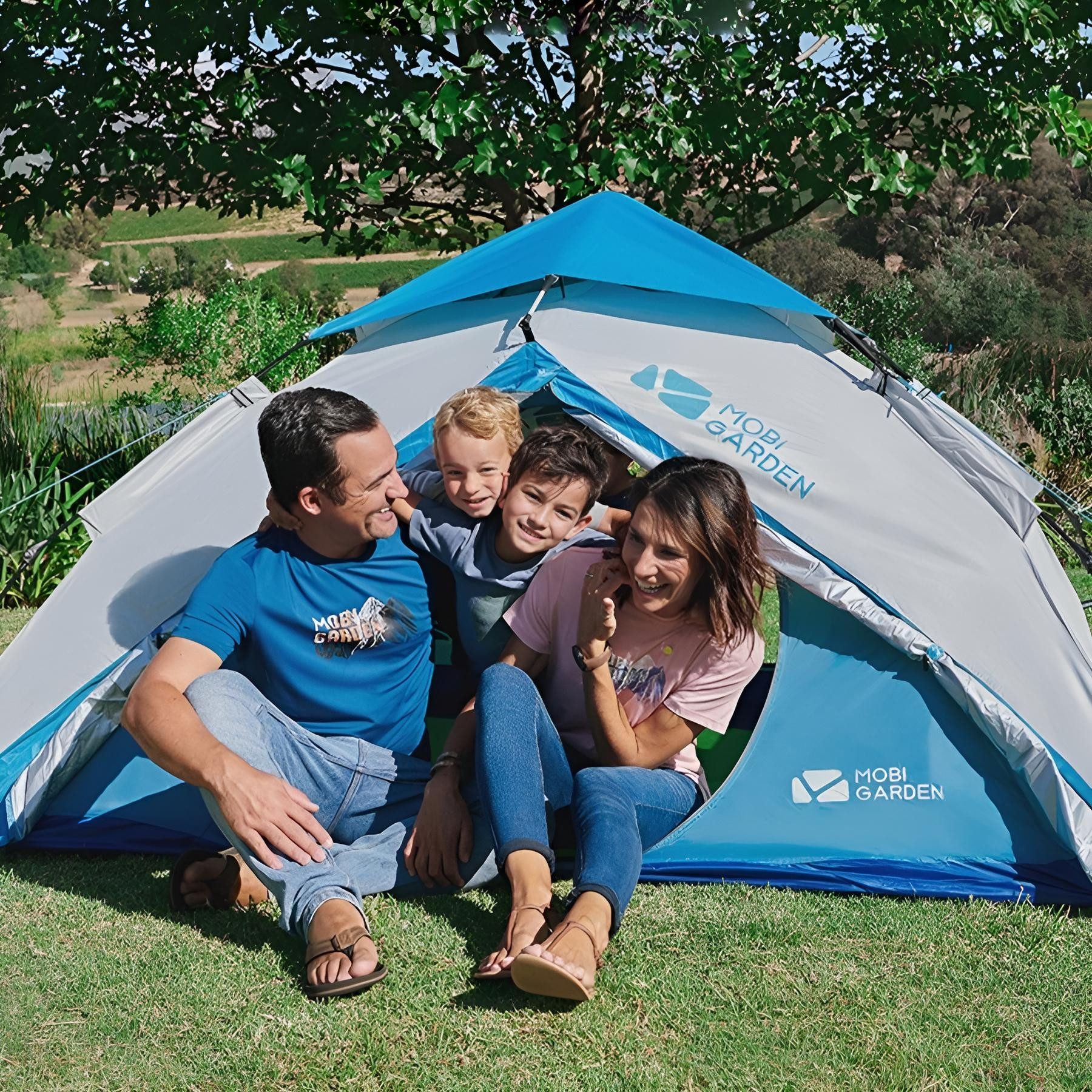 Diyarts Kuppelzelt Campingzelt 1-2 Personen, Personen: 2 (Einzelzelt, Zelt mit Gestänge, Tragetasche, Heringen, Seilen, Anleitung), Campingzelt 2 Personen, wasserdicht, schnell aufbaubar, kompakt