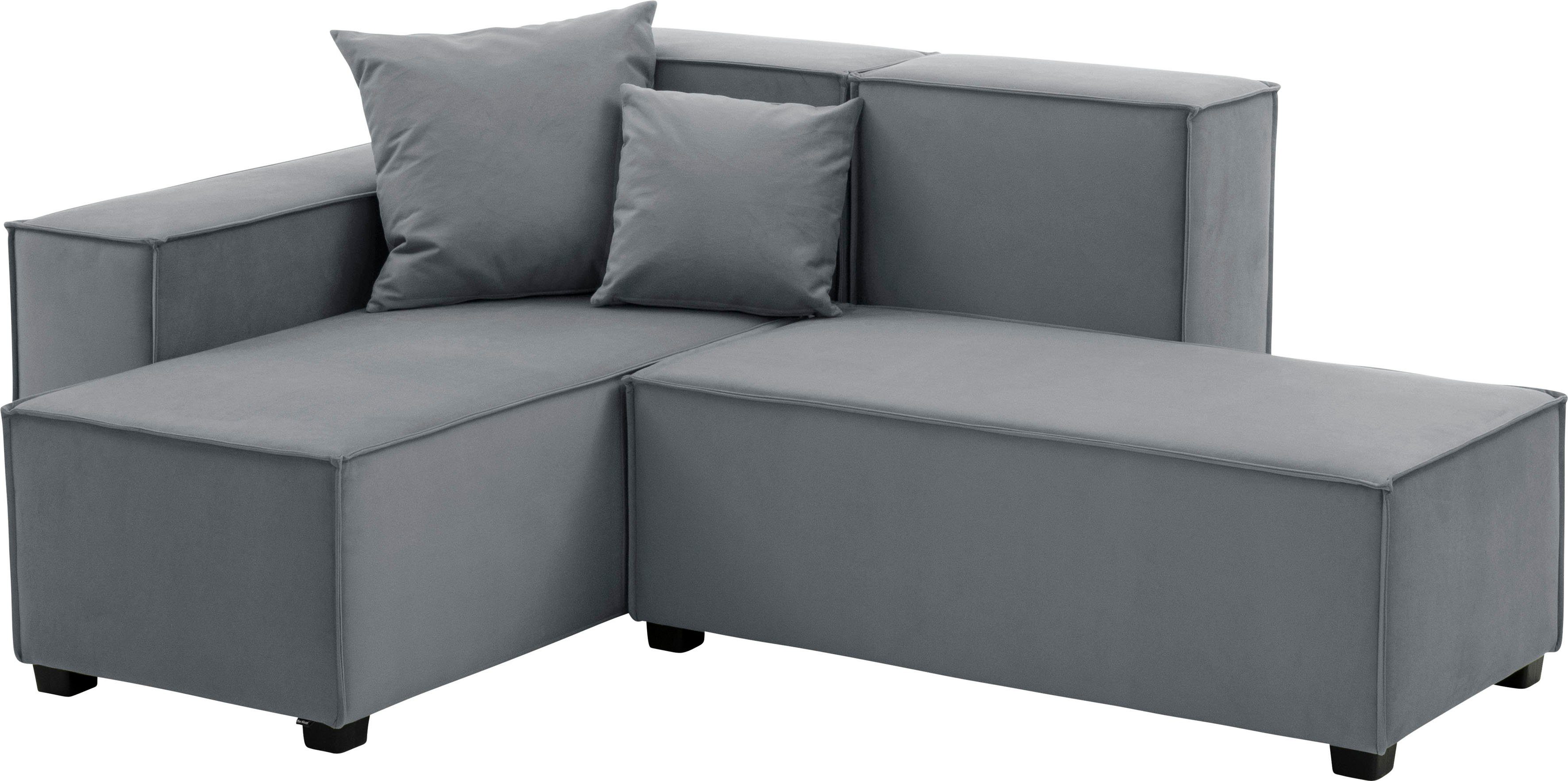 Max Winzer® Wohnlandschaft Sitz-Elementen, 07 MOVE, kombinierbar Sofa-Set aus 5 inklusive Zierkissen, grau Set, 2