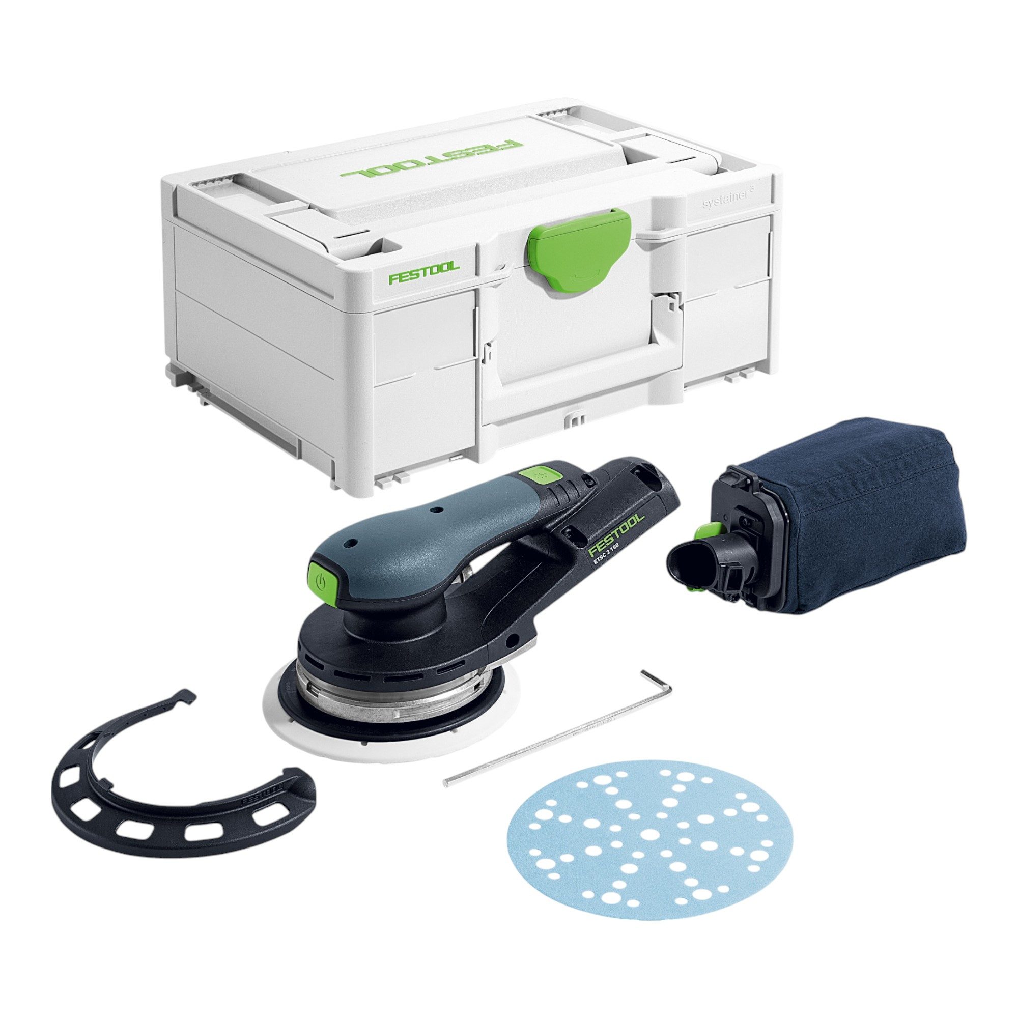 FESTOOL Akku-Exzenterschleifer ETSC 2 150-Basic 18 V 150 mm Brushless (577723) + Systainer