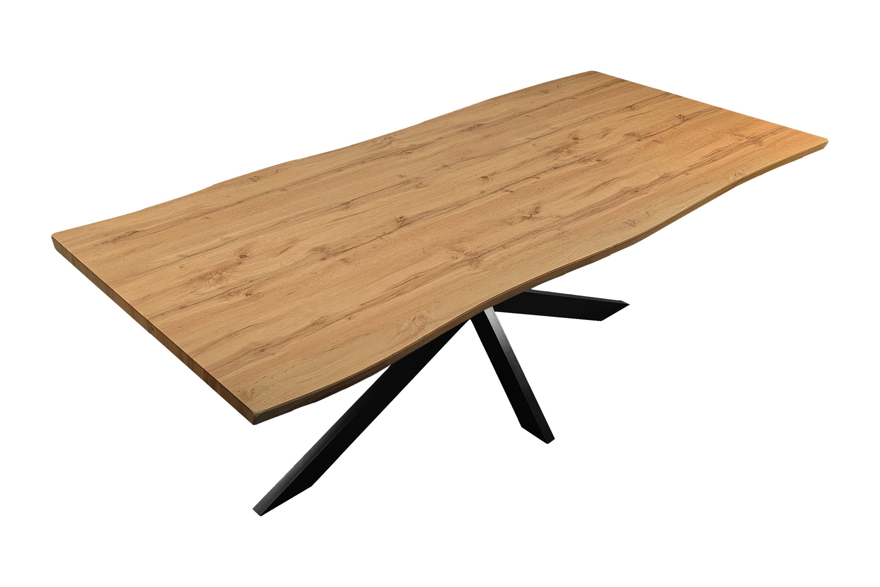 Loreno® Esstisch Josy, verschiedene Holz-Optik, Baumkante, günstig online kaufen