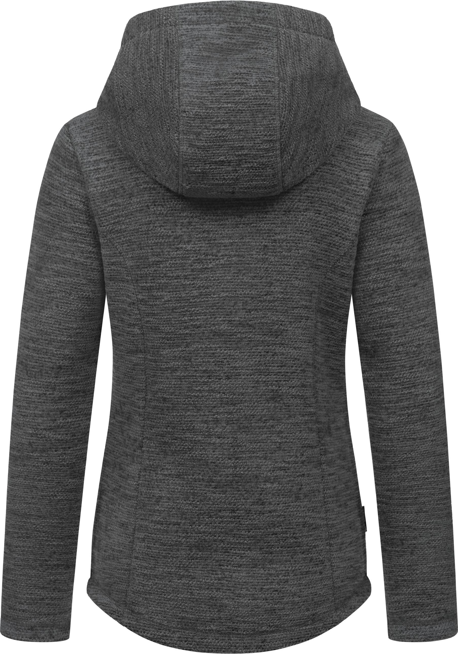 Ragwear Kapuzenstrickjacke Lyshka Melange Kuschelige Kapuzenjacke in Strick-Optik – Bild 3 von 5