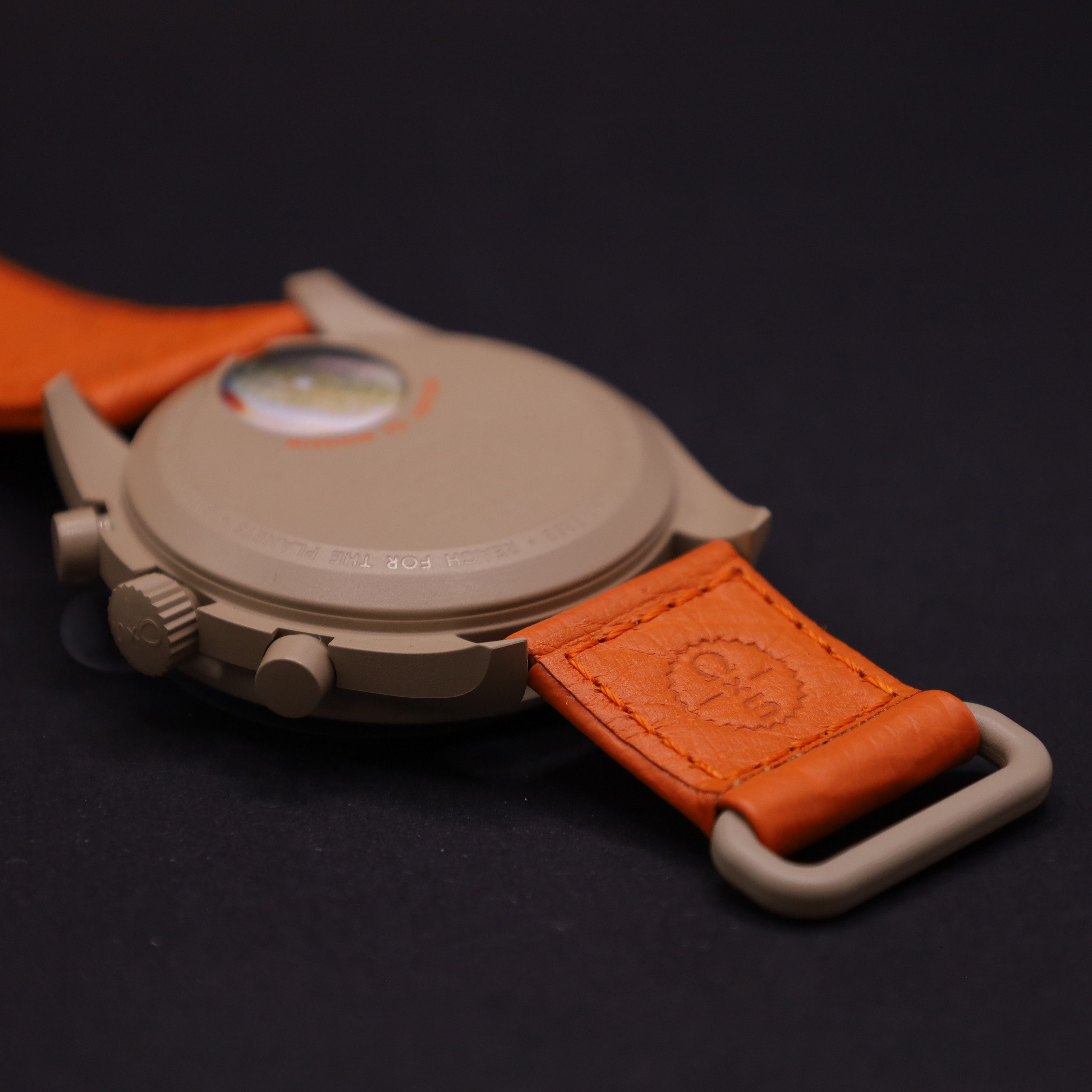 Swatch Chronograph OMEGA x Swatch MoonSwatch Mission to Jupiter Straußenleder SO33C100C, (1-tlg) – Bild 5 von 5