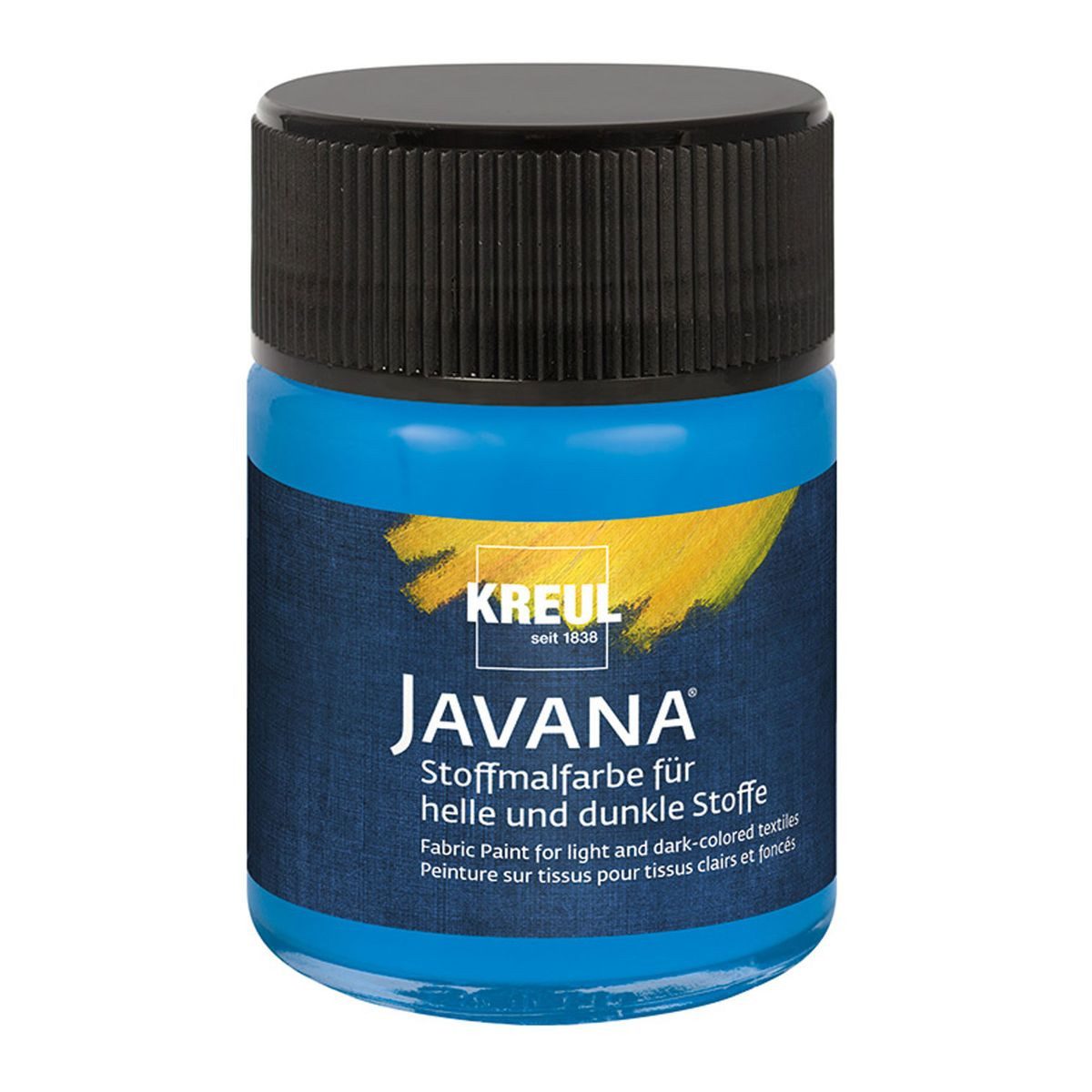 C. KREUL Stoffmalfarbe KREUL Stoffmalfarbe JAVANA blau 50ml Glas