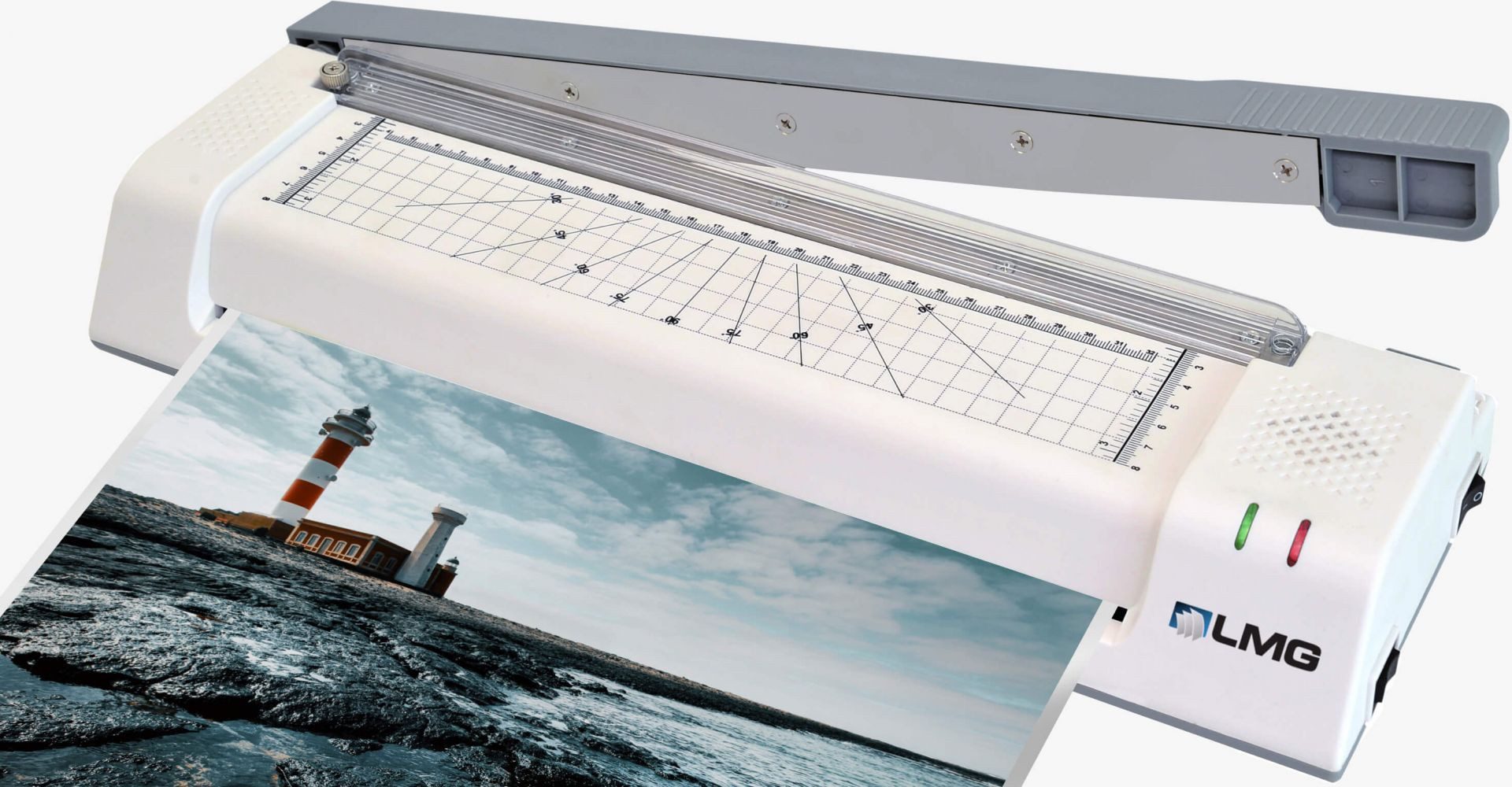 LMG Germany Laminiergerät MULTILAM - Laminiergerät A3 mit Hebelschneider integriert, A3, Heiß/Kalt, Schneidgerät, Rücklauf, 125mic, Eckenrunder