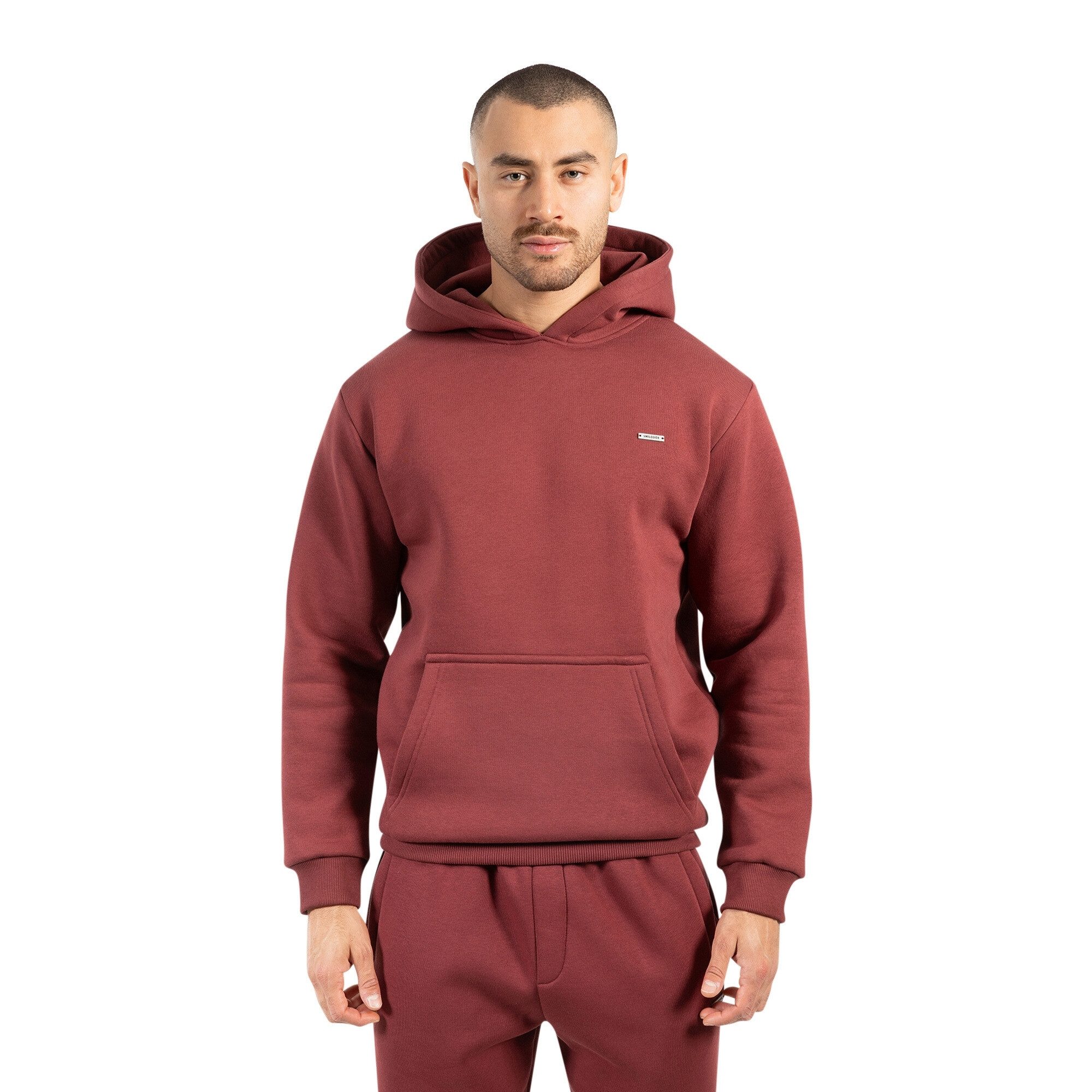 Hoodie Ilyas, Regular Fit Kapuzen Pullover, weicher Stoff, Metallabel