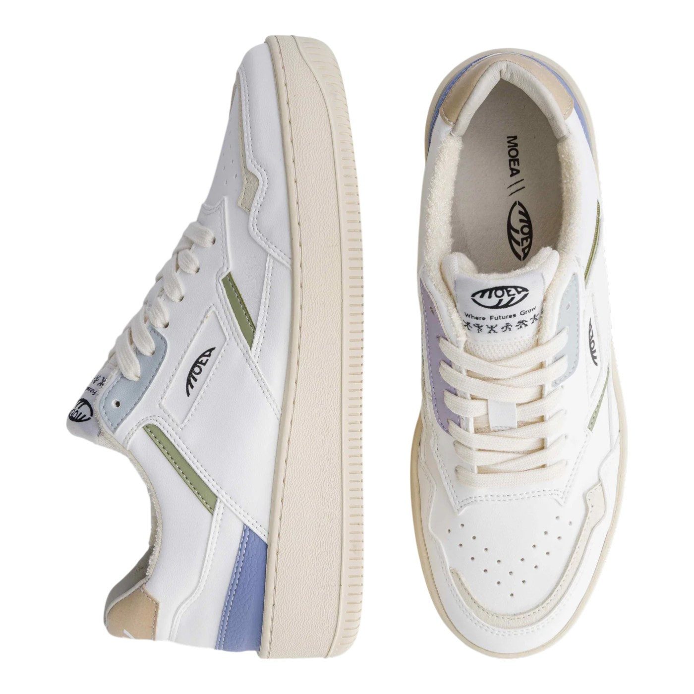 Moea Origin - All In - weiss/blau/grün Sneaker