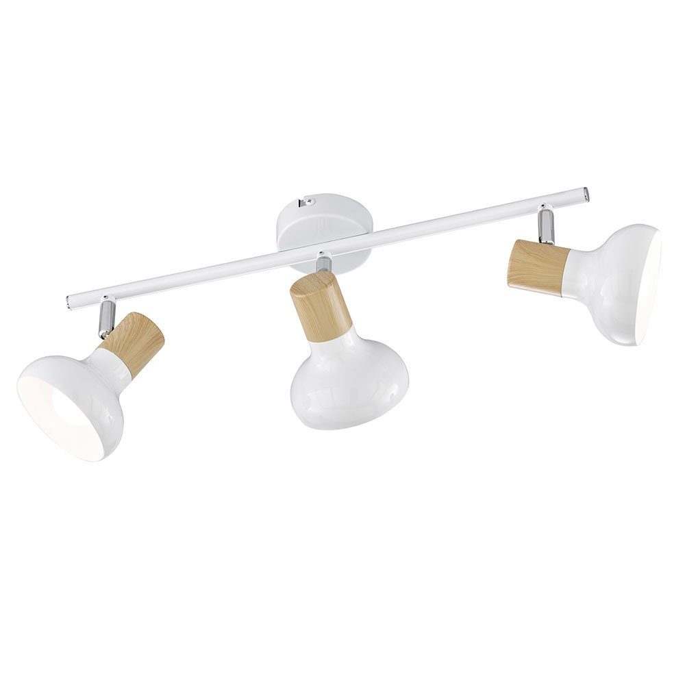 WOFI Deckenspot, Leuchtmittel nicht inklusive, Deckenleuchte Holzlampe 3 Fl günstig online kaufen