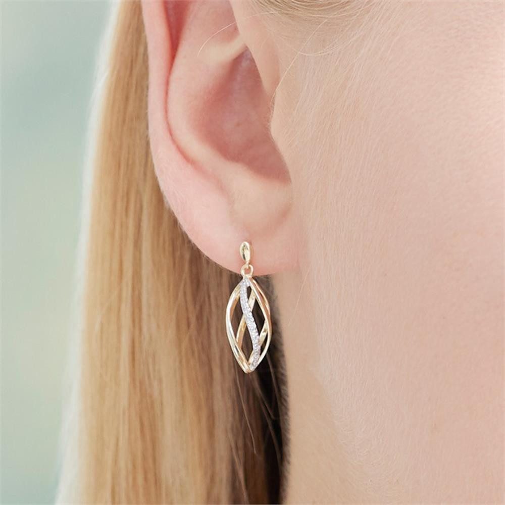 Unique Paar Ohrstecker Ohrstecker 585er ...