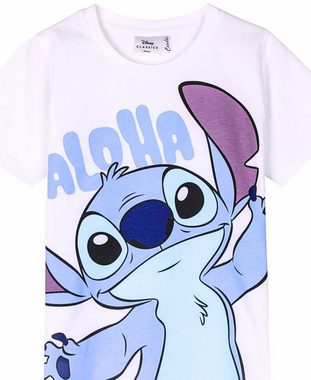 Lilo & Stitch T-Shirt ALOHA Mädchen Kurzarmshirt aus Jersey Gr. 110 - 158 cm