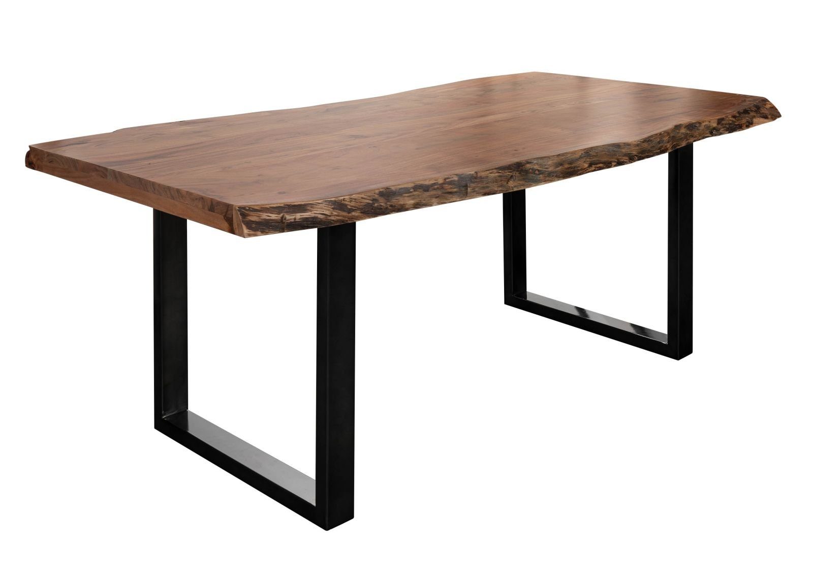 Massivmoebel24 Baumkantentisch FREEFORM (Baumtisch Akazie 220x100x77 günstig online kaufen