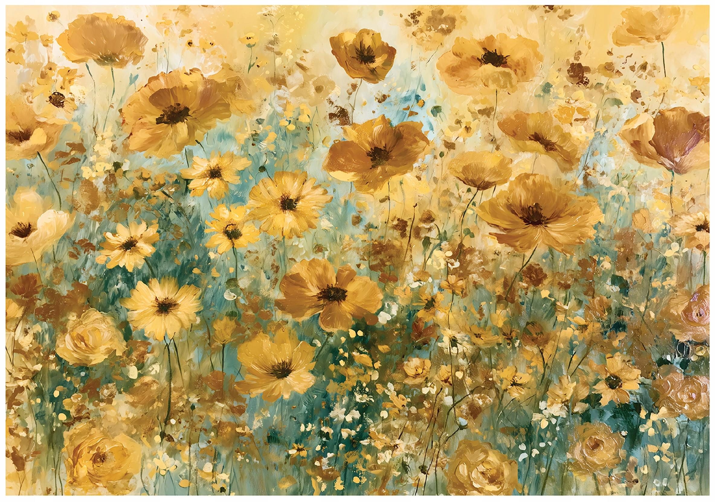 Wallarena Fototapete Blumen Motiv Vlies strapazierfähig Wohnzimmer 250x175 cm, glatt, 150 x 105 cm